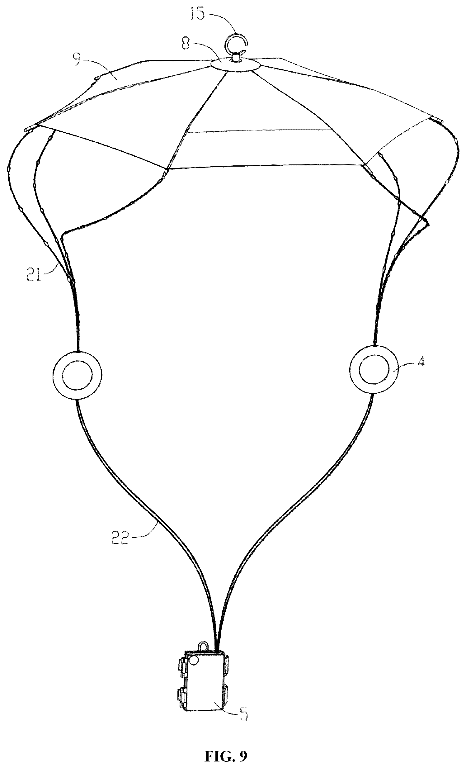 Patent US12480631 Figure 9 – Decorative lamp