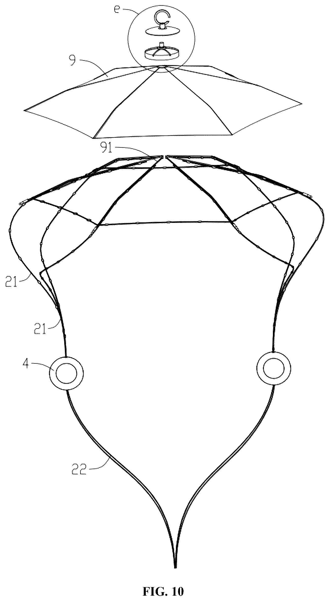 Patent US12480631 Figure 10 – Decorative lamp