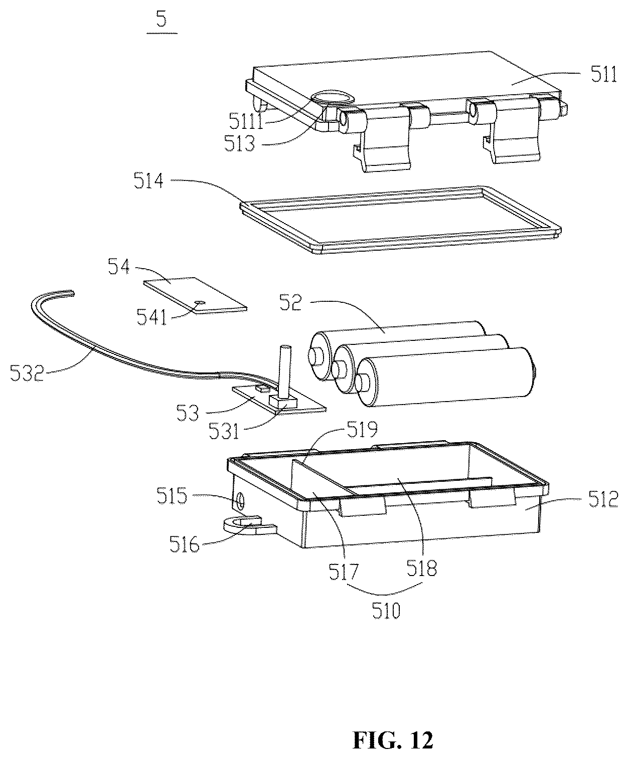 Patent US12480631 Figure 12 – Decorative lamp