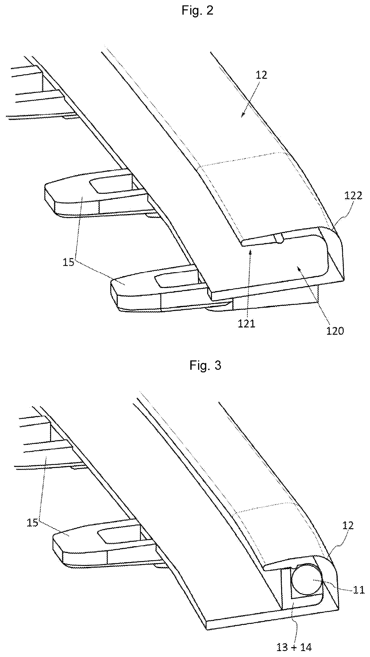 Patent US12480633 Figure 2 – Optical module for a light-emitting device of a motor vehicle