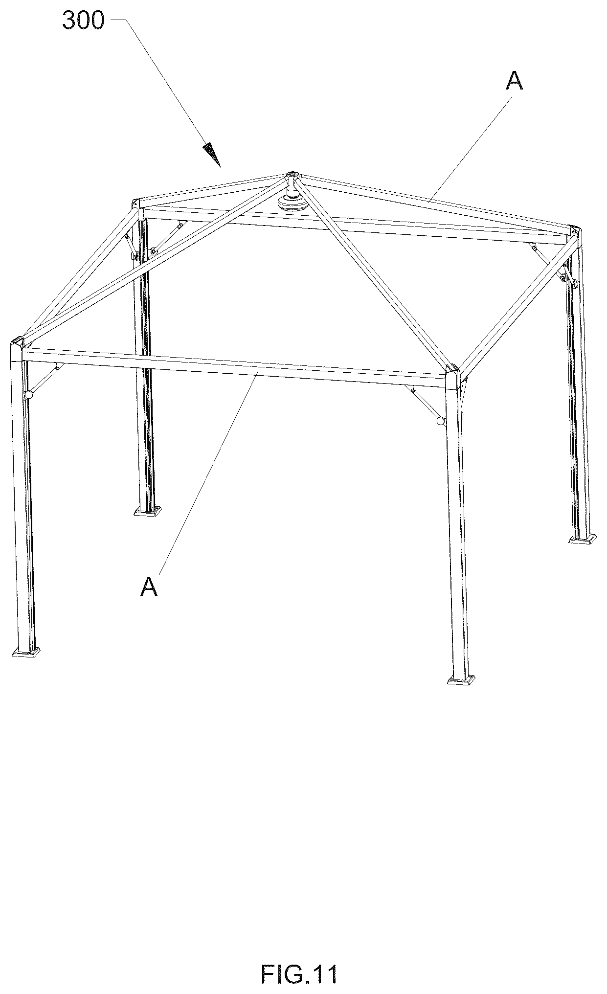 Patent US12480640 Figure 7 – Rod assembly for an umbrella