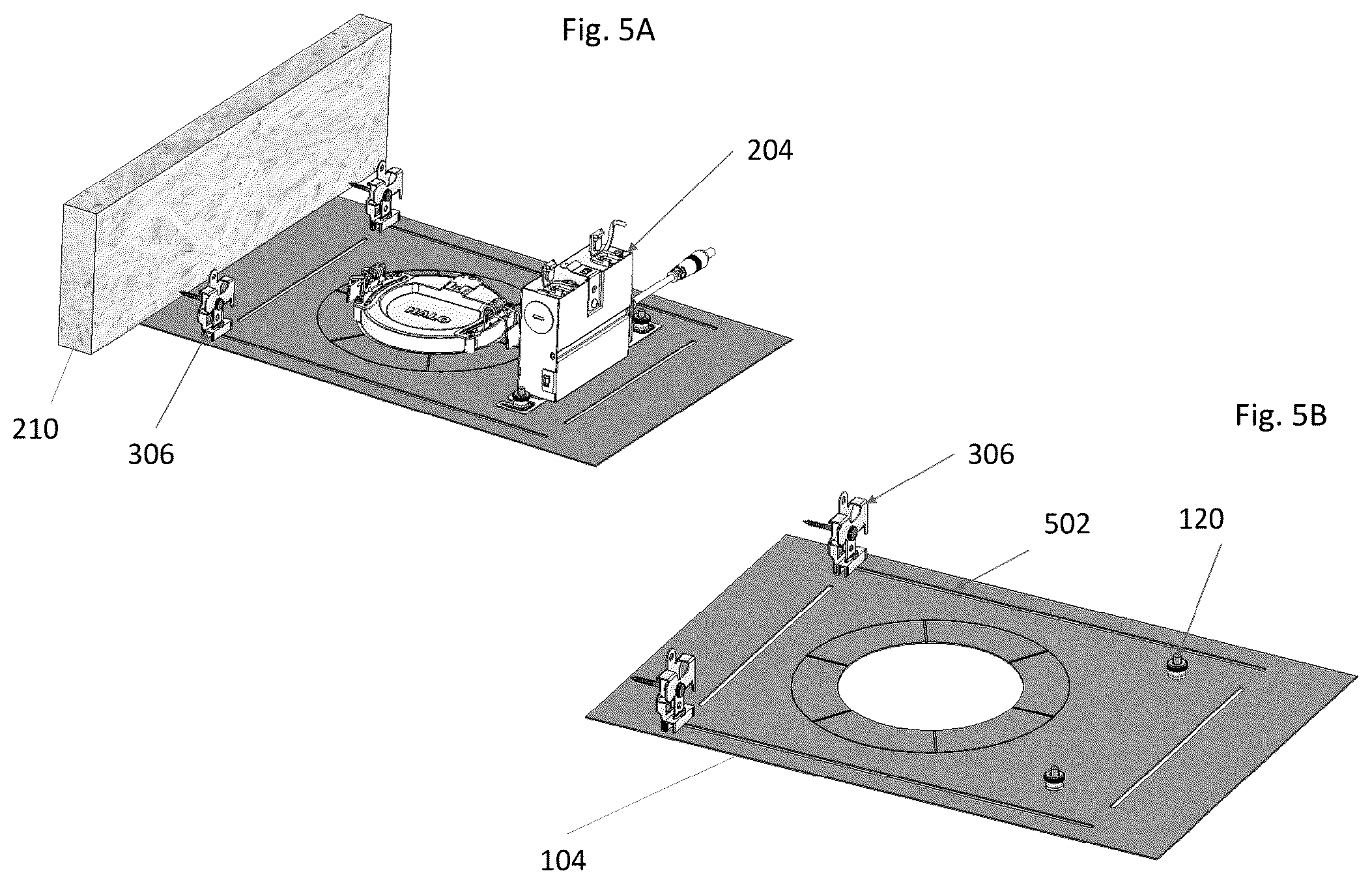 Patent US12480644 Figure 4 – Configurable flat mounting frame with hanger bars