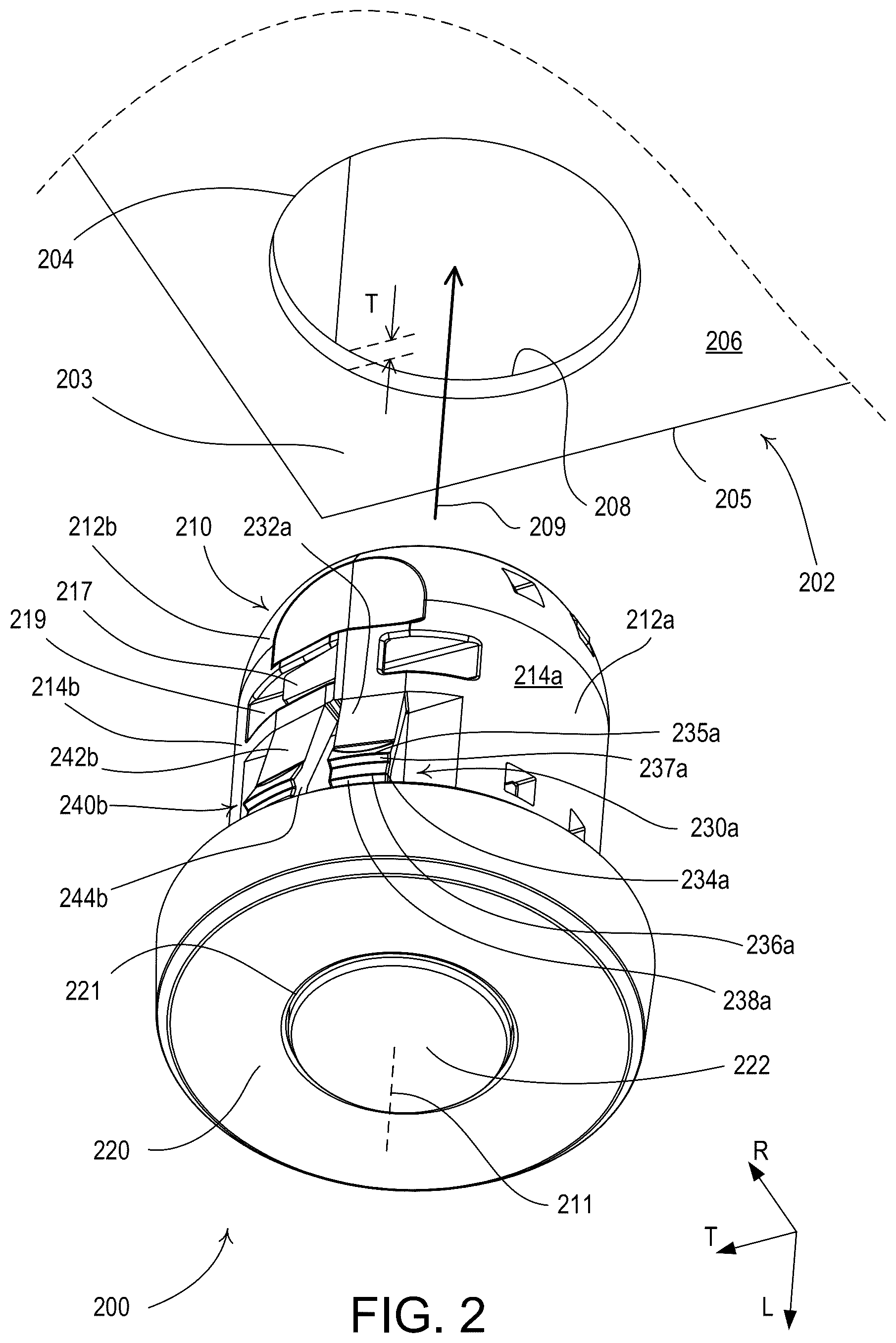 Patent US12480647 Figure 2 – Control module for a lighting fixture