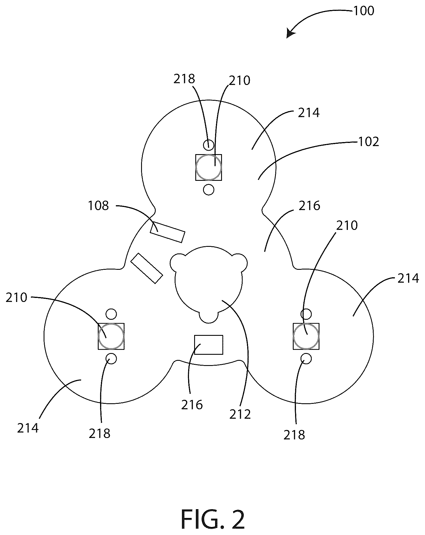 Patent US12480649 Figure 2 – Compact high output LED light source with heat sink