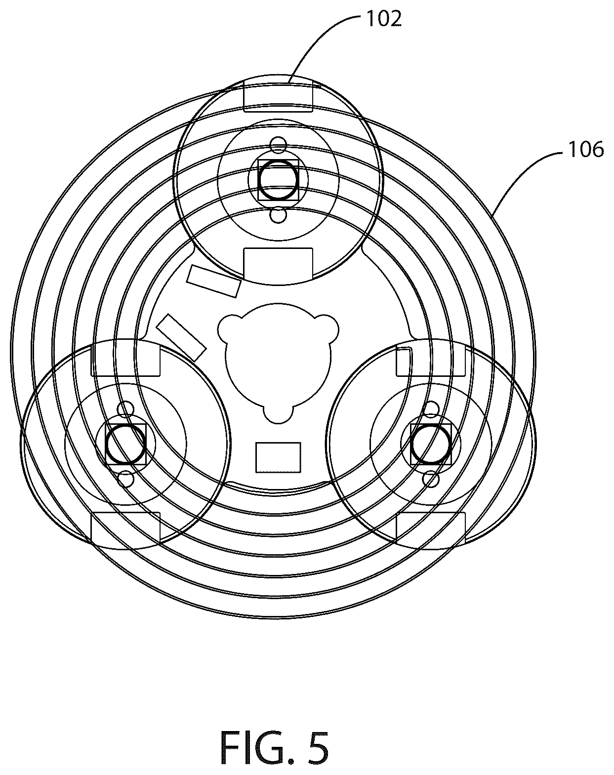 Patent US12480649 Figure 5 – Compact high output LED light source with heat sink