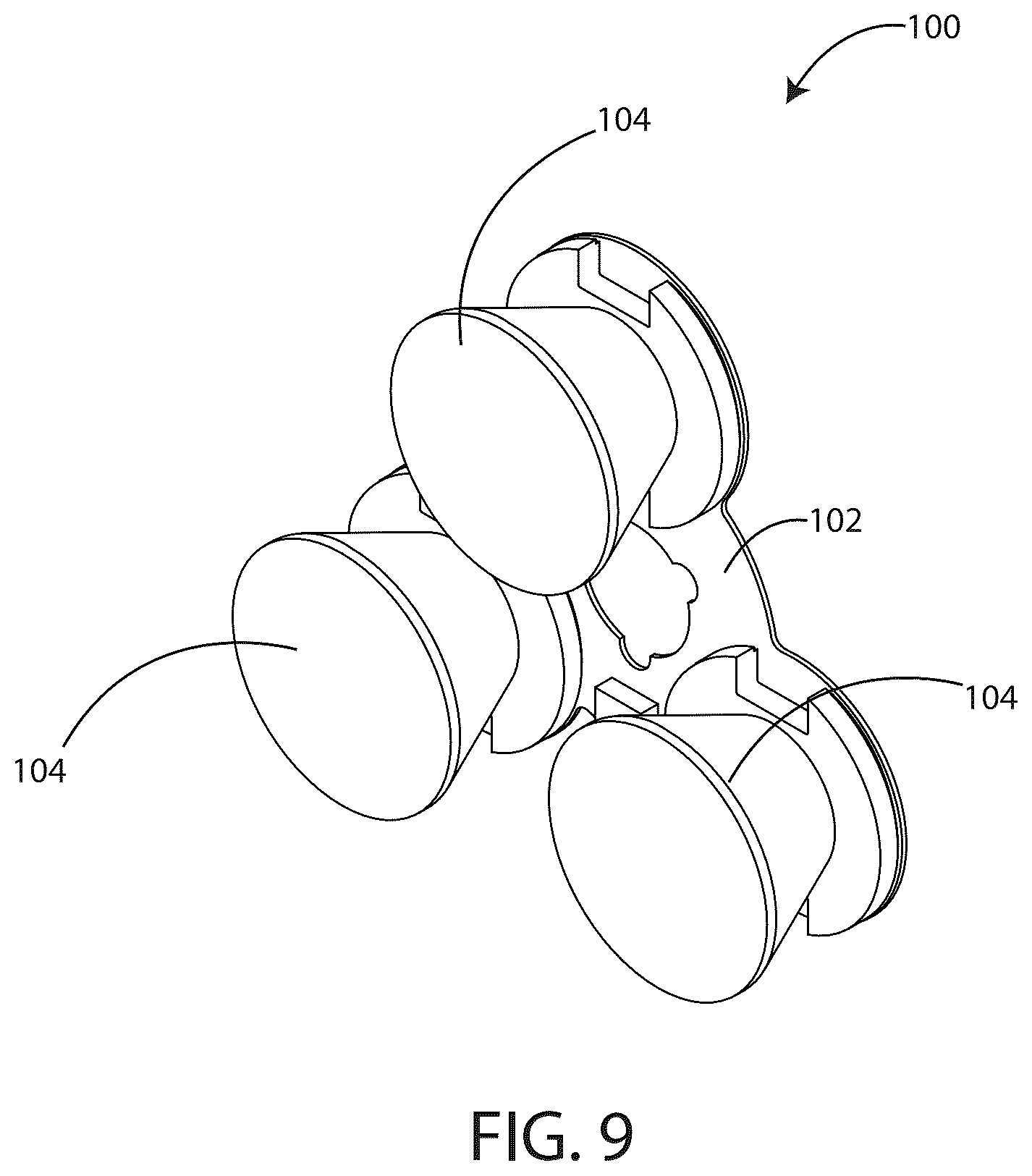 Patent US12480649 Figure 9 – Compact high output LED light source with heat sink