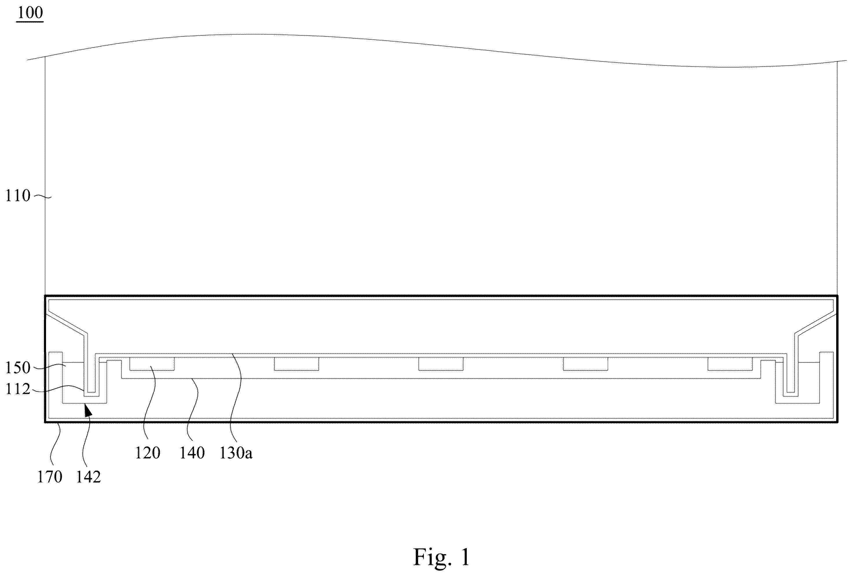 Patent US12480650 Figure 1 – Front light module and manufacturing method thereof