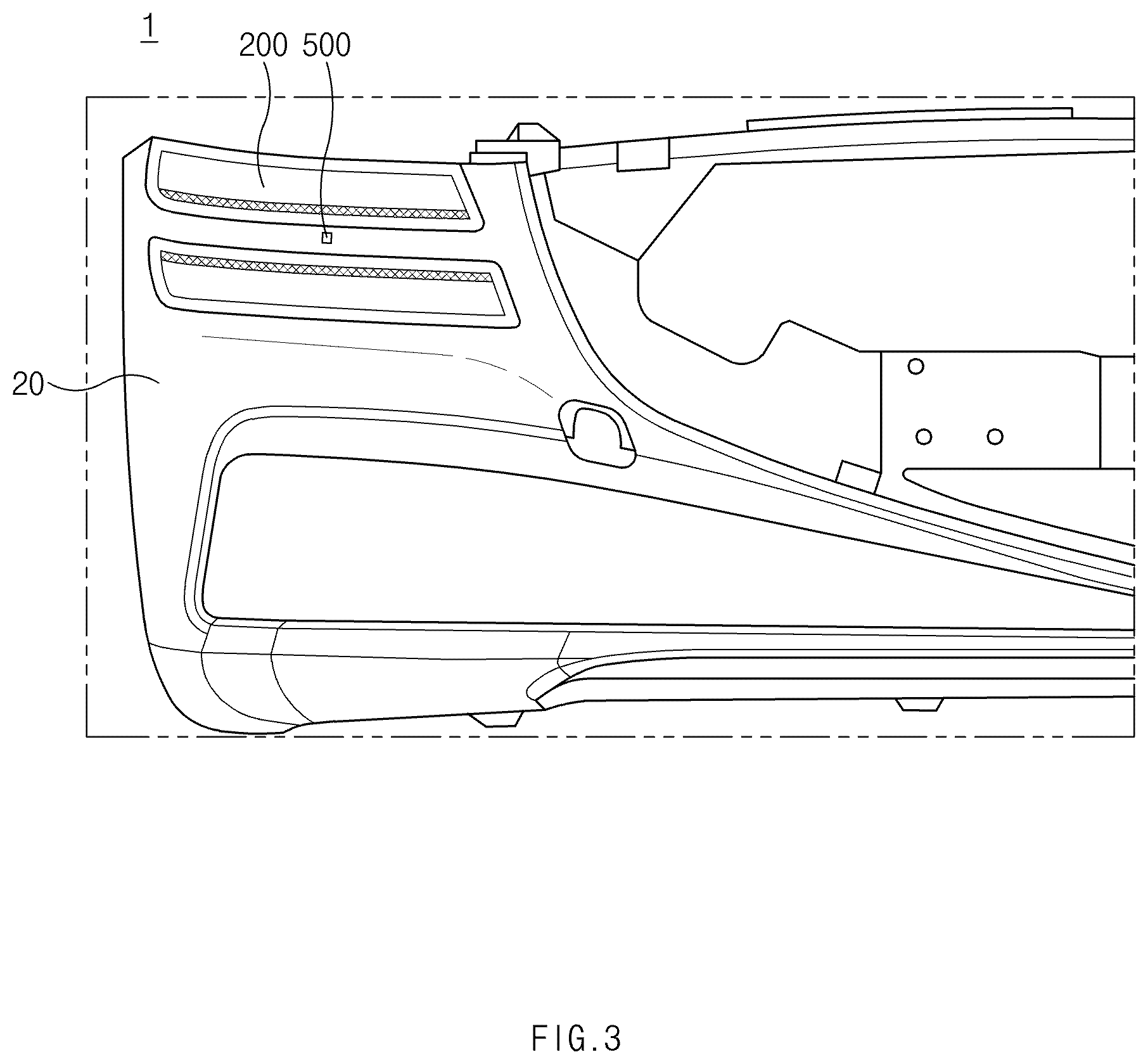 Patent US12480652 Figure 3 – Lamp for vehicle, vehicle, and method of operating lamp for vehicle