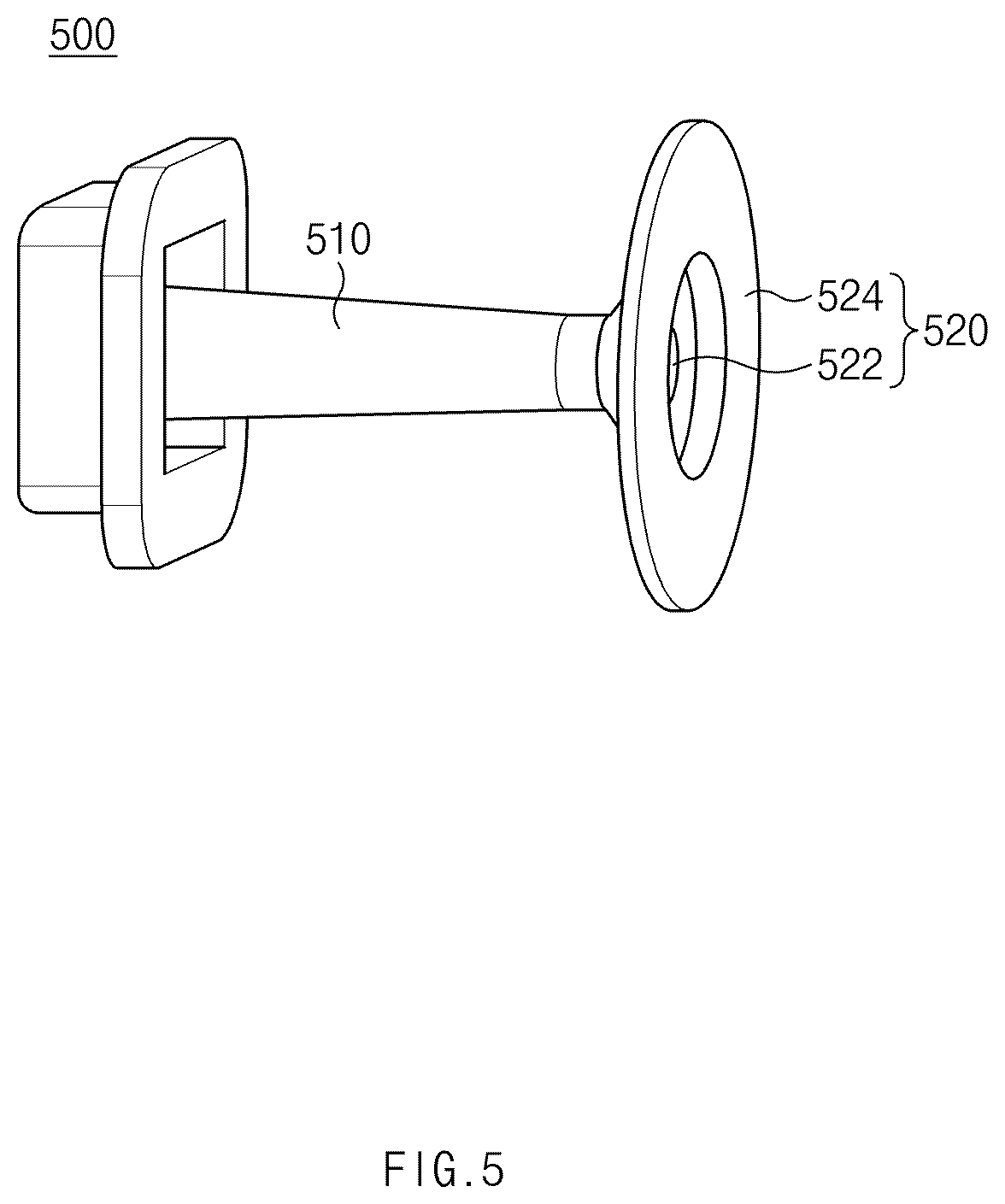 Patent US12480652 Figure 5 – Lamp for vehicle, vehicle, and method of operating lamp for vehicle