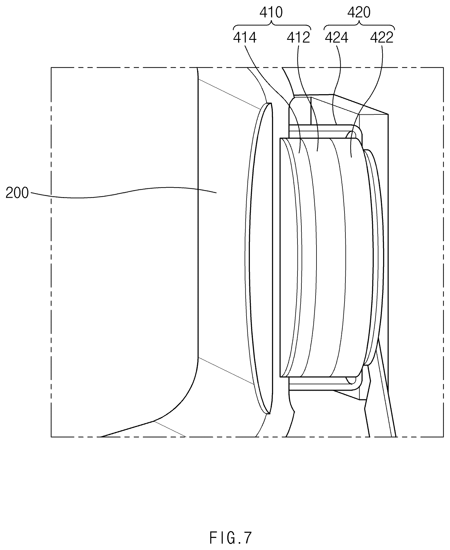 Patent US12480652 Figure 7 – Lamp for vehicle, vehicle, and method of operating lamp for vehicle