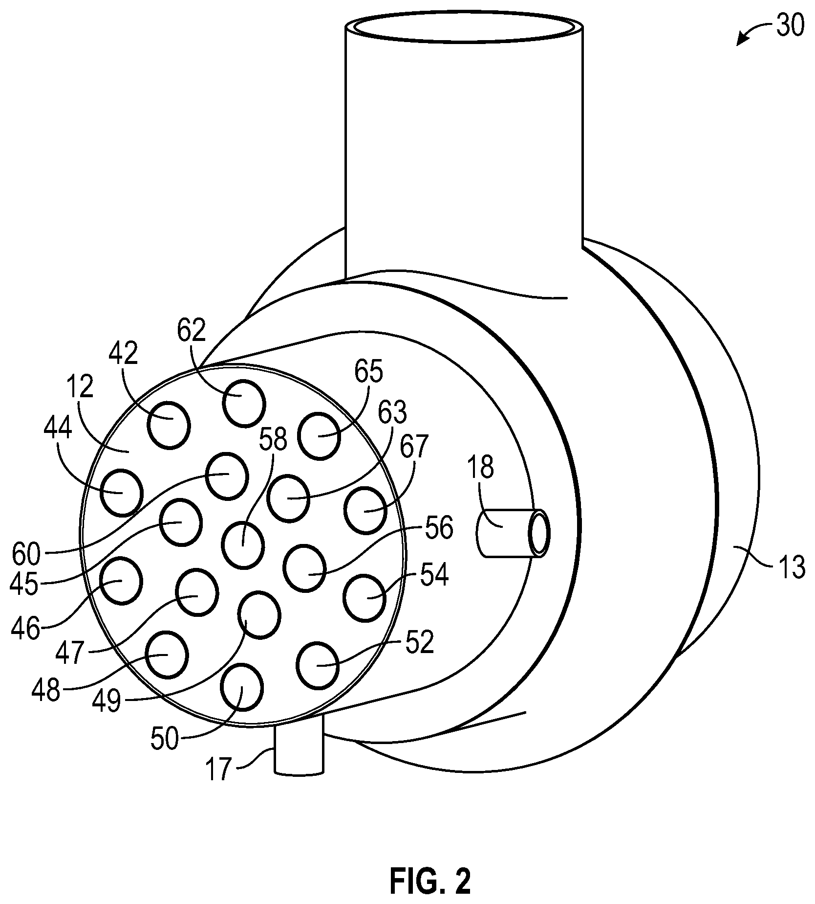 Patent US12480653 Figure 2 – Ultra-low NOx multi-port burner apparatus