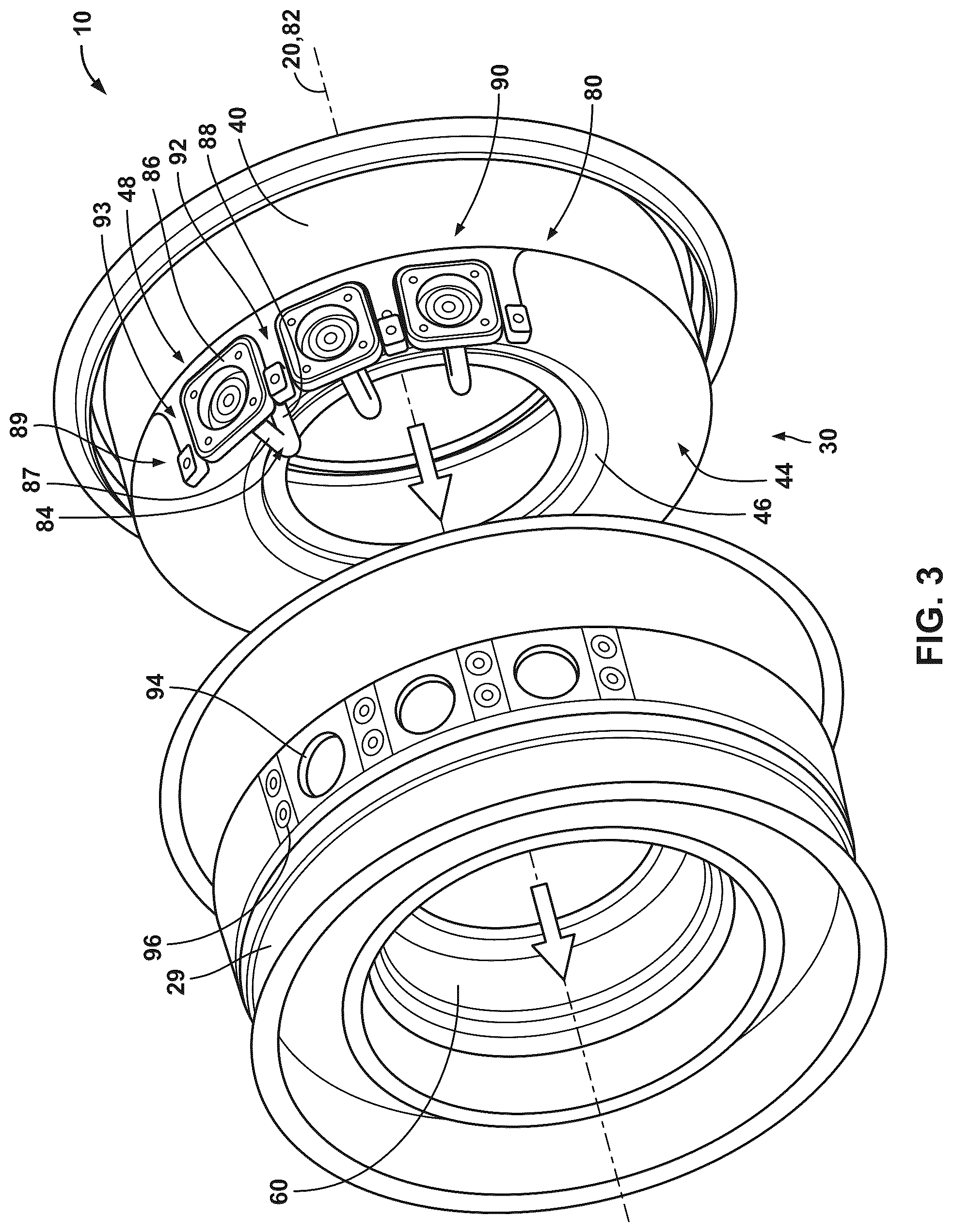 Patent US12480657 Figure 3 – Gas turbine engine and fuel nozzle therefor