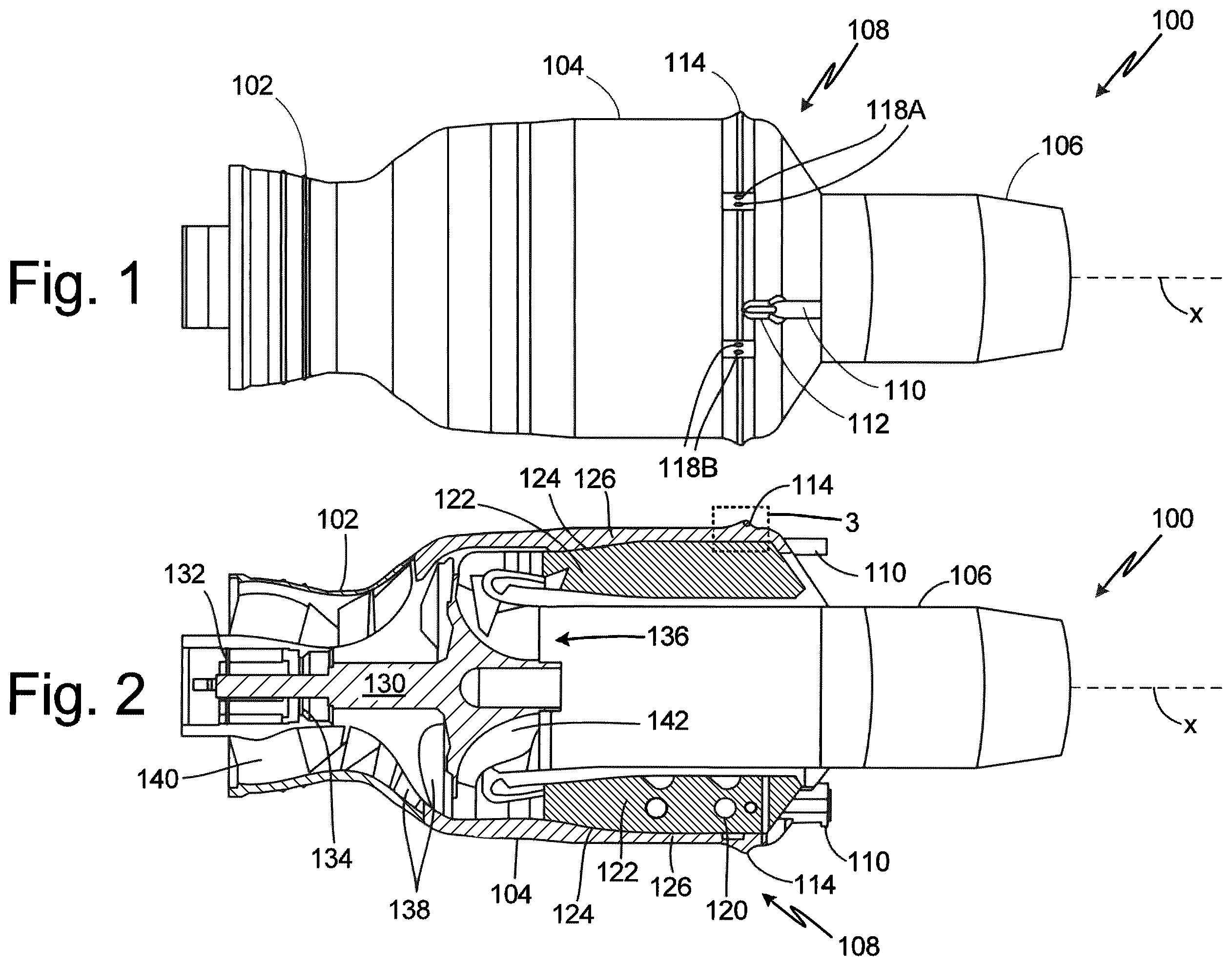 Patent US12480658 Figure 1 – Cooling fuel injector system for an attritable engine