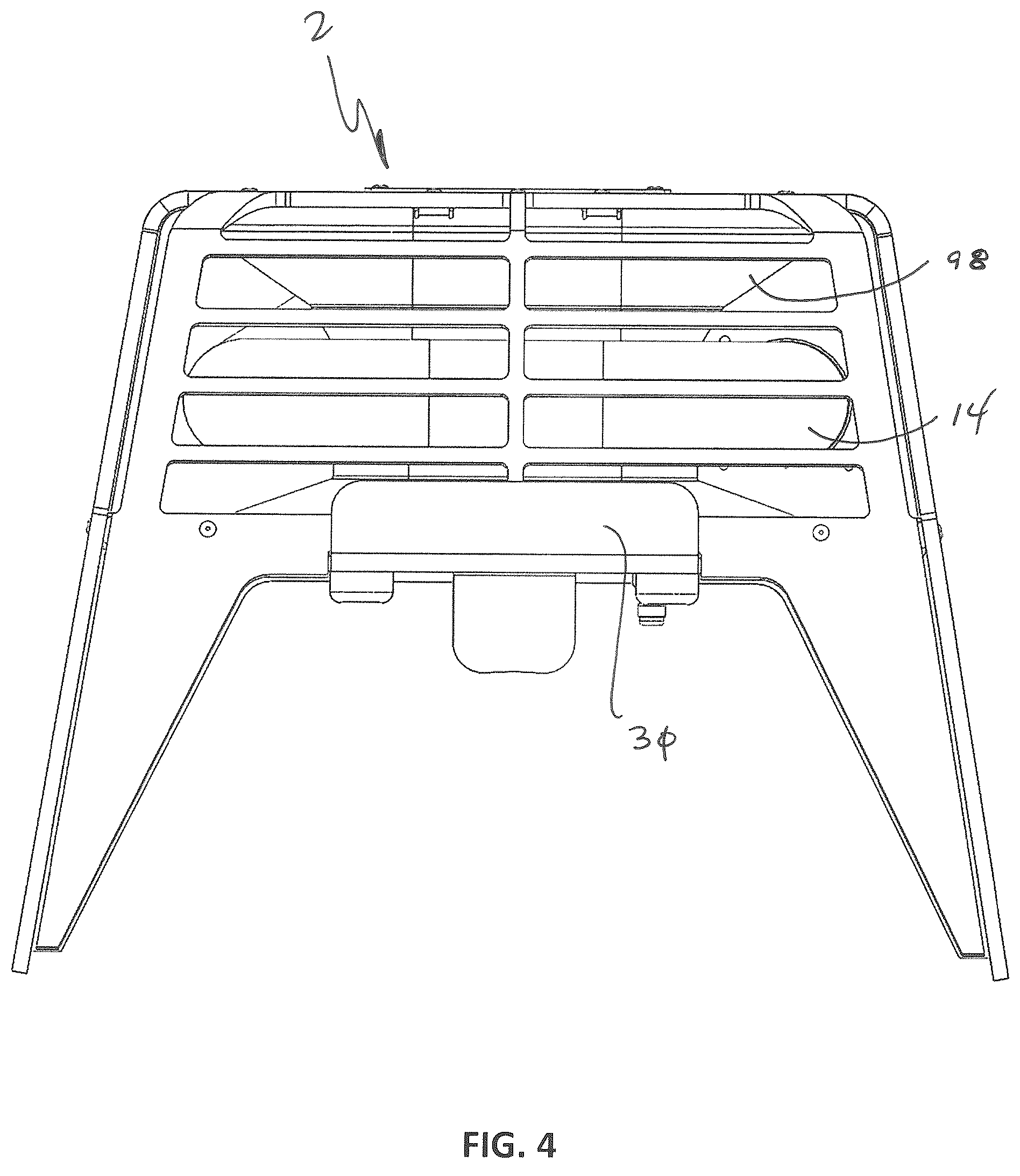 Patent US12480661 Figure 4 – Portable heating device