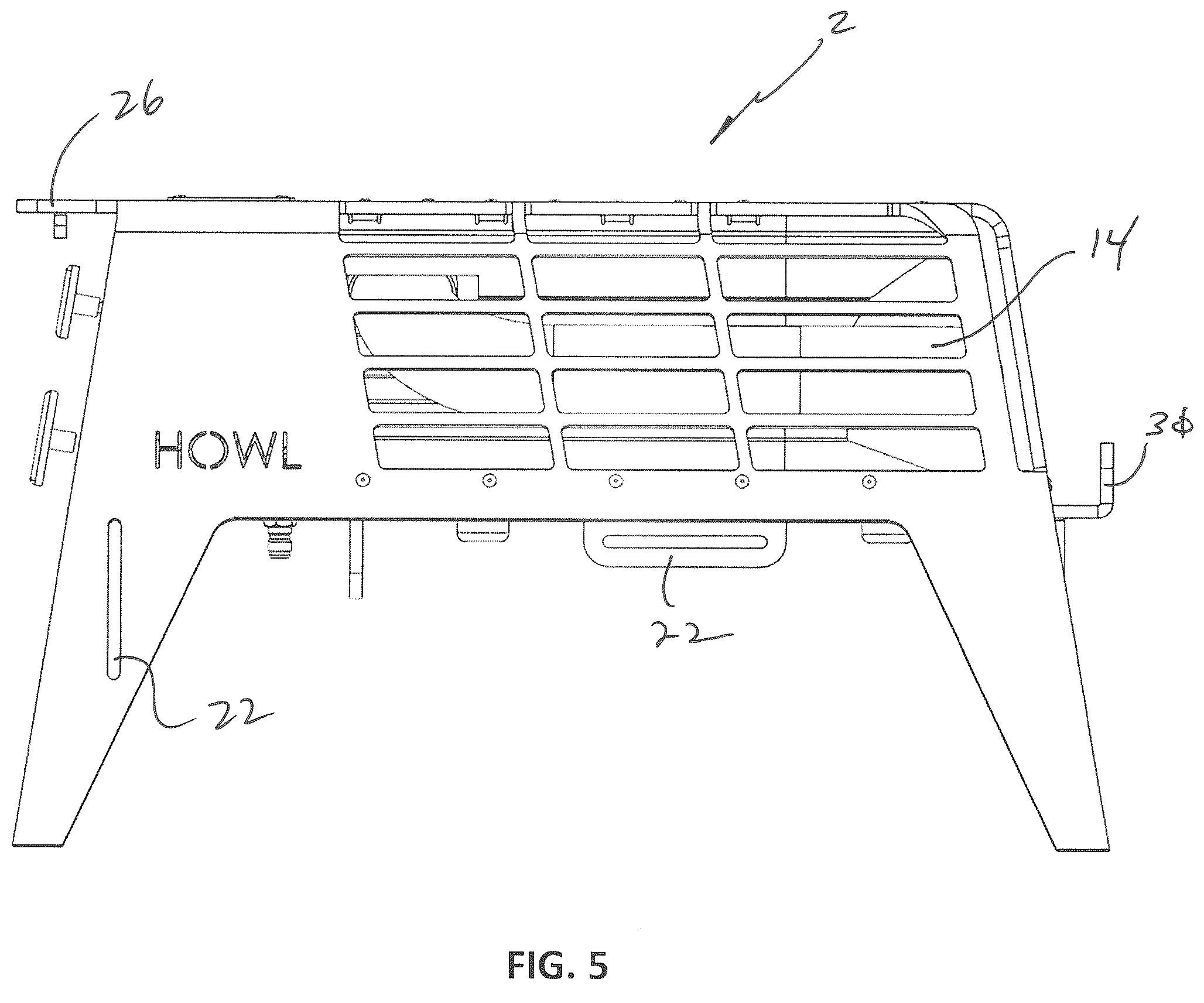 Patent US12480661 Figure 5 – Portable heating device
