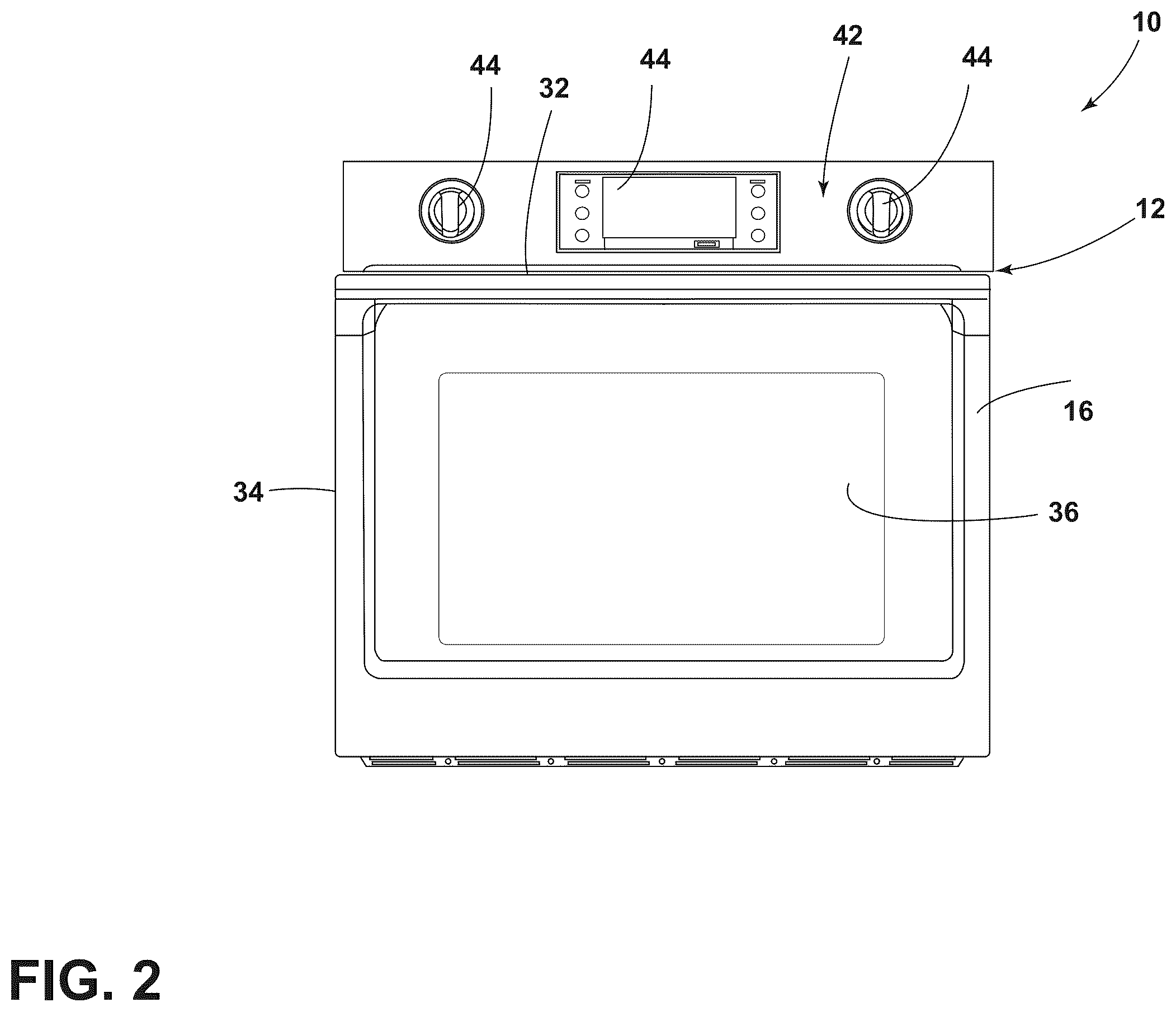 Patent US12480664 Figure 2 – Cooking appliance