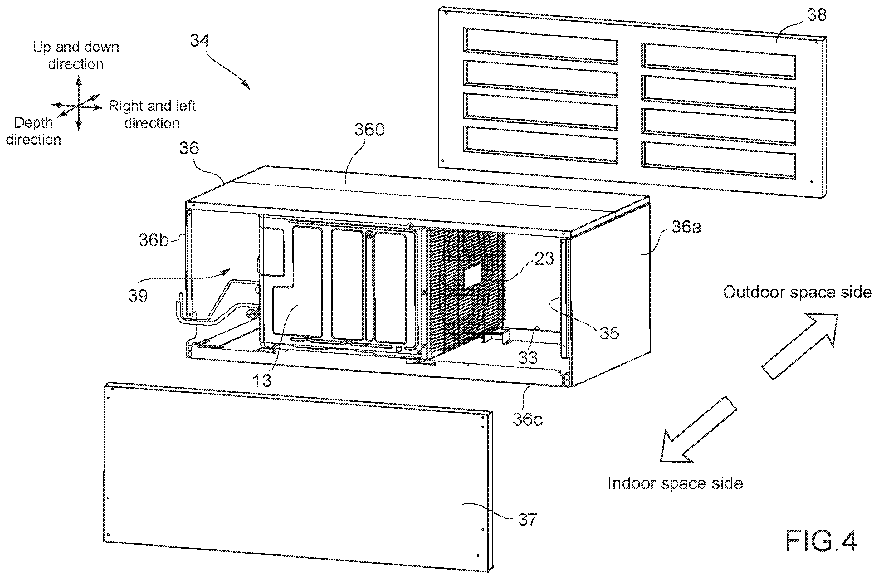 Patent US12480668 Figure 4 – Air conditioner