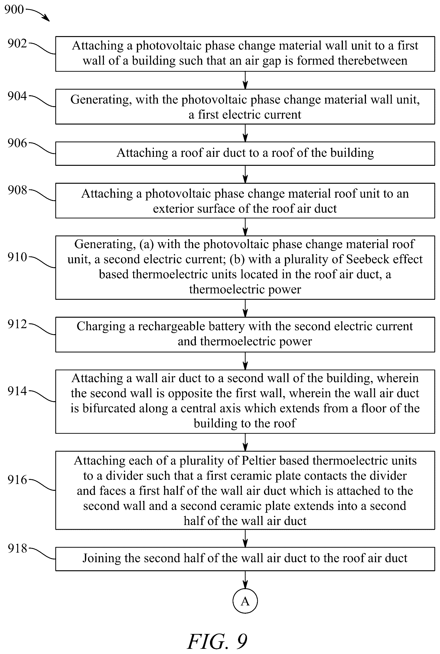 Patent US12480671 Figure 9 – System and methods for thermoelectric air cooling and heating