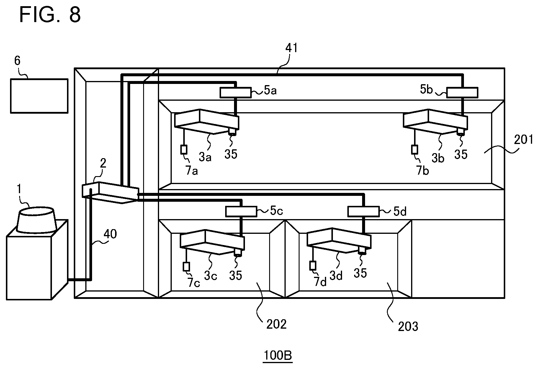 Patent US12480673 Figure 8 – Air-conditioning apparatus