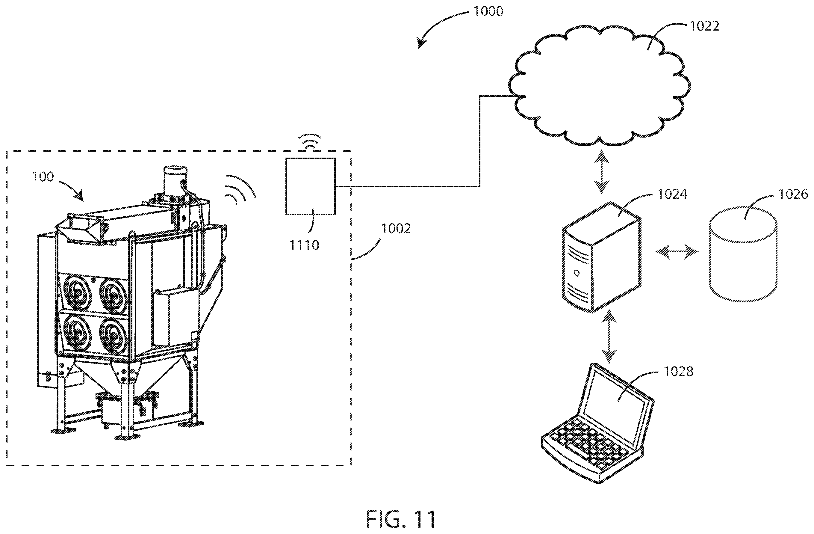 Patent US12480675 Figure 11 – Air filtration monitoring system with learning features