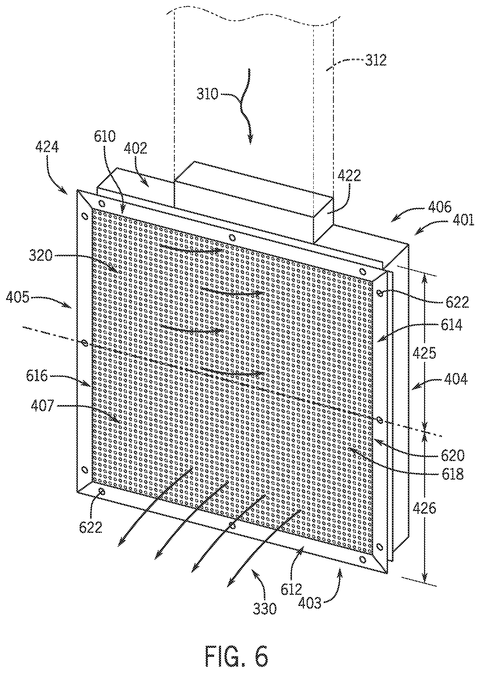 Patent US12480682 Figure 6 – Displacement diffuser