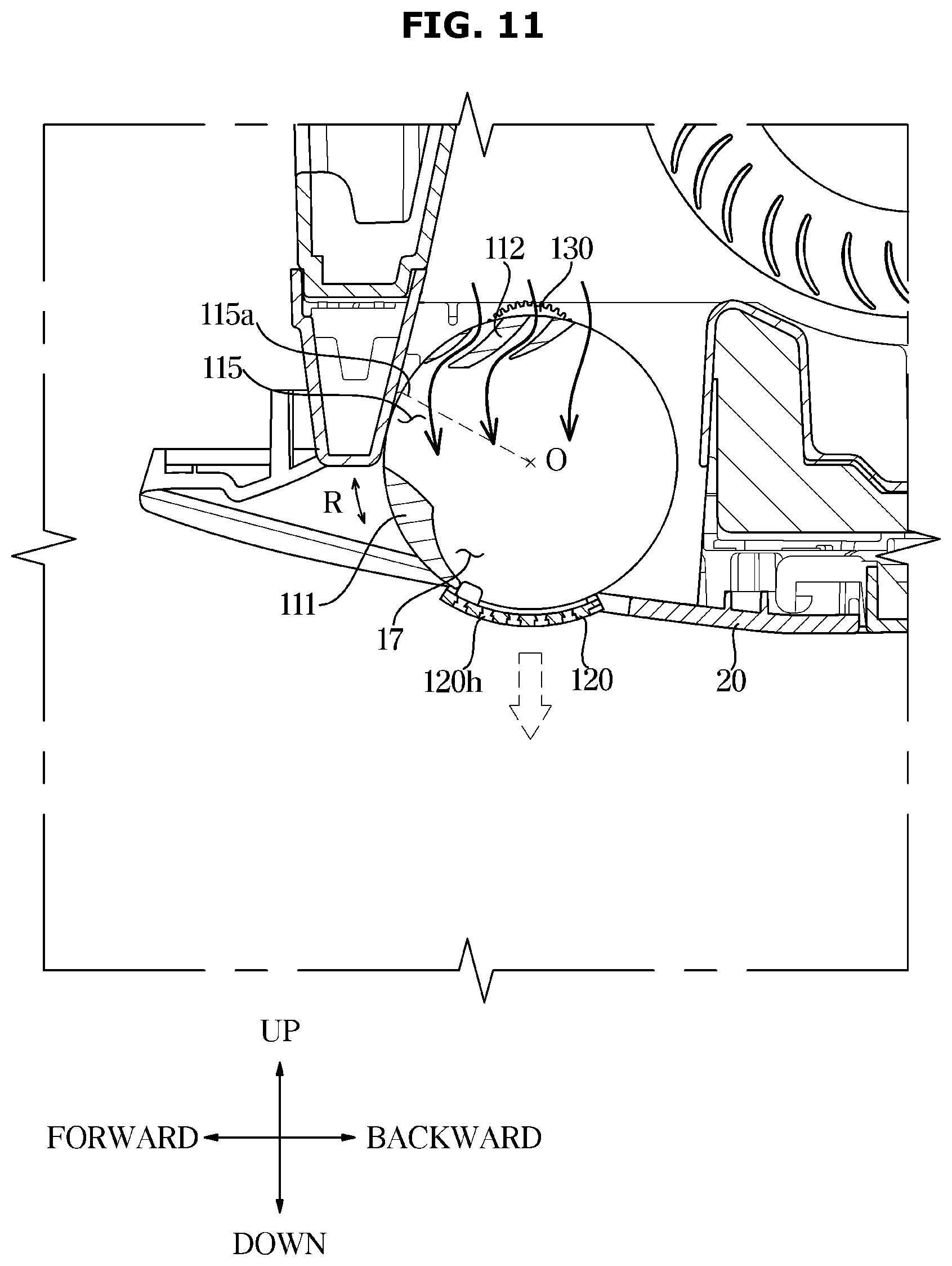 Patent US12480684 Figure 11 – Air conditioner
