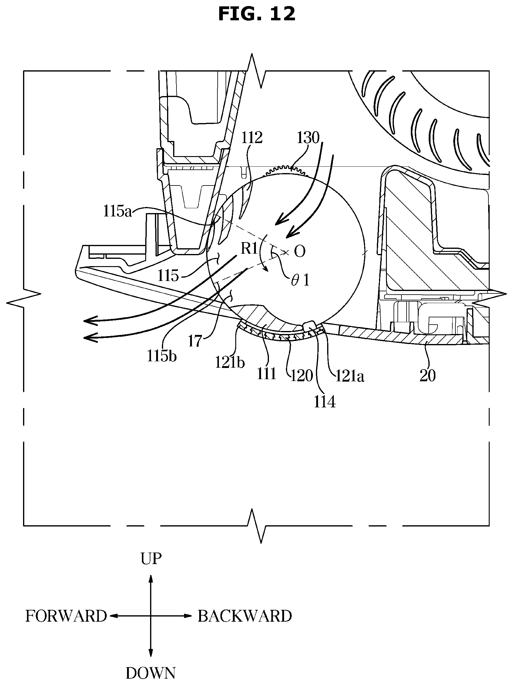 Patent US12480684 Figure 12 – Air conditioner