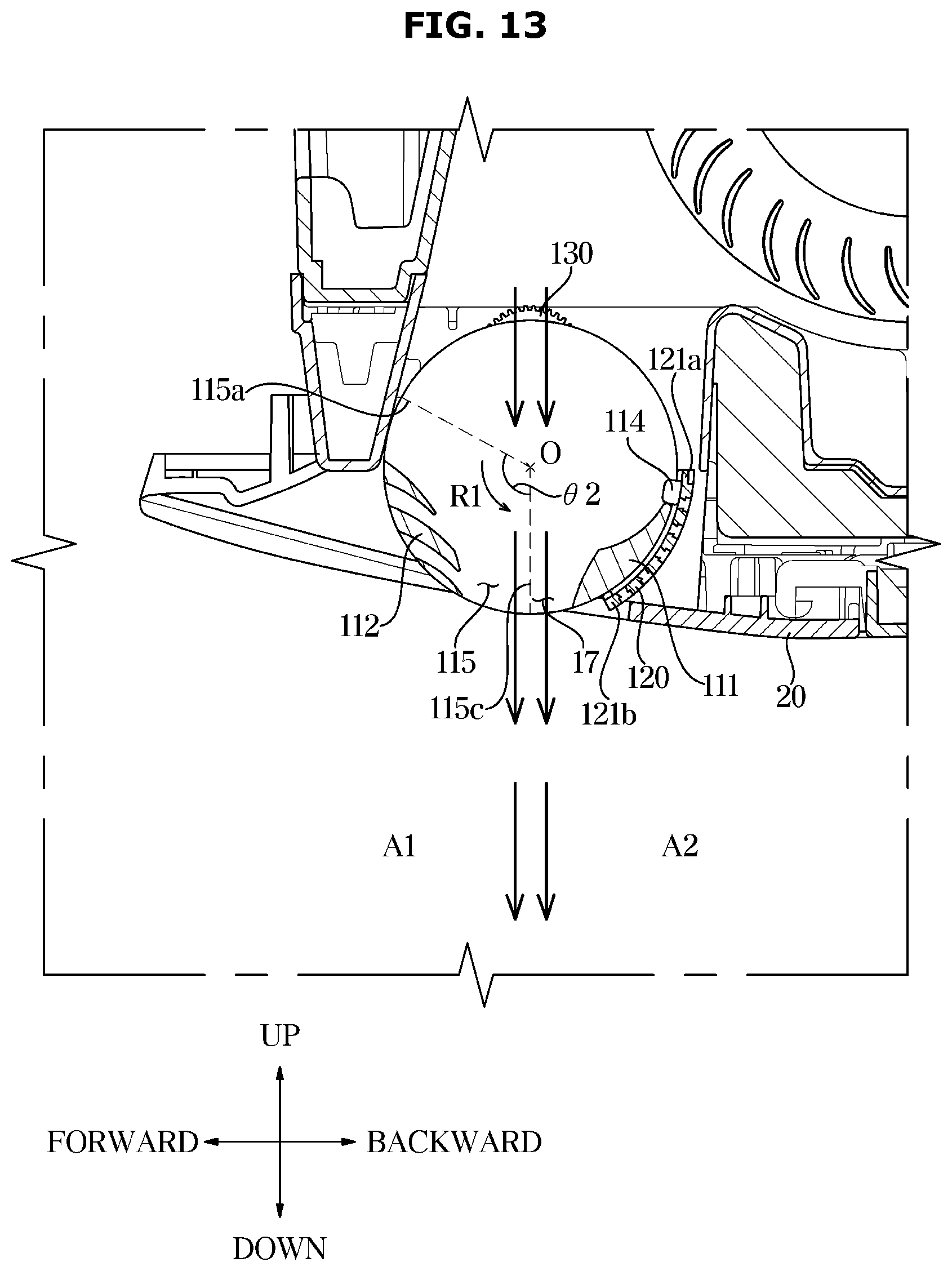 Patent US12480684 Figure 13 – Air conditioner