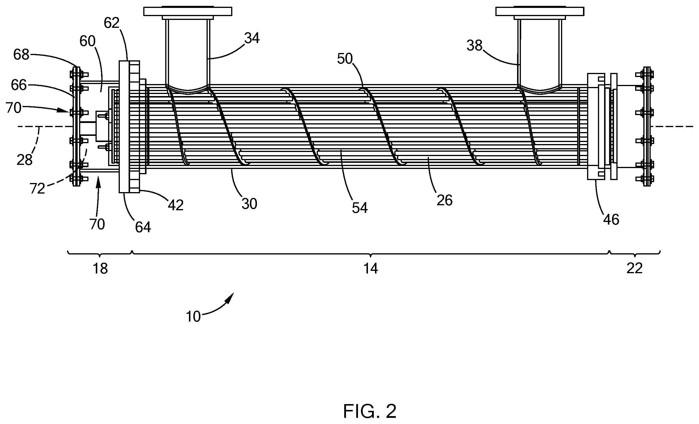 Patent US12480686 Figure 2 – Encapsulated bus circuit for fluid heating systems