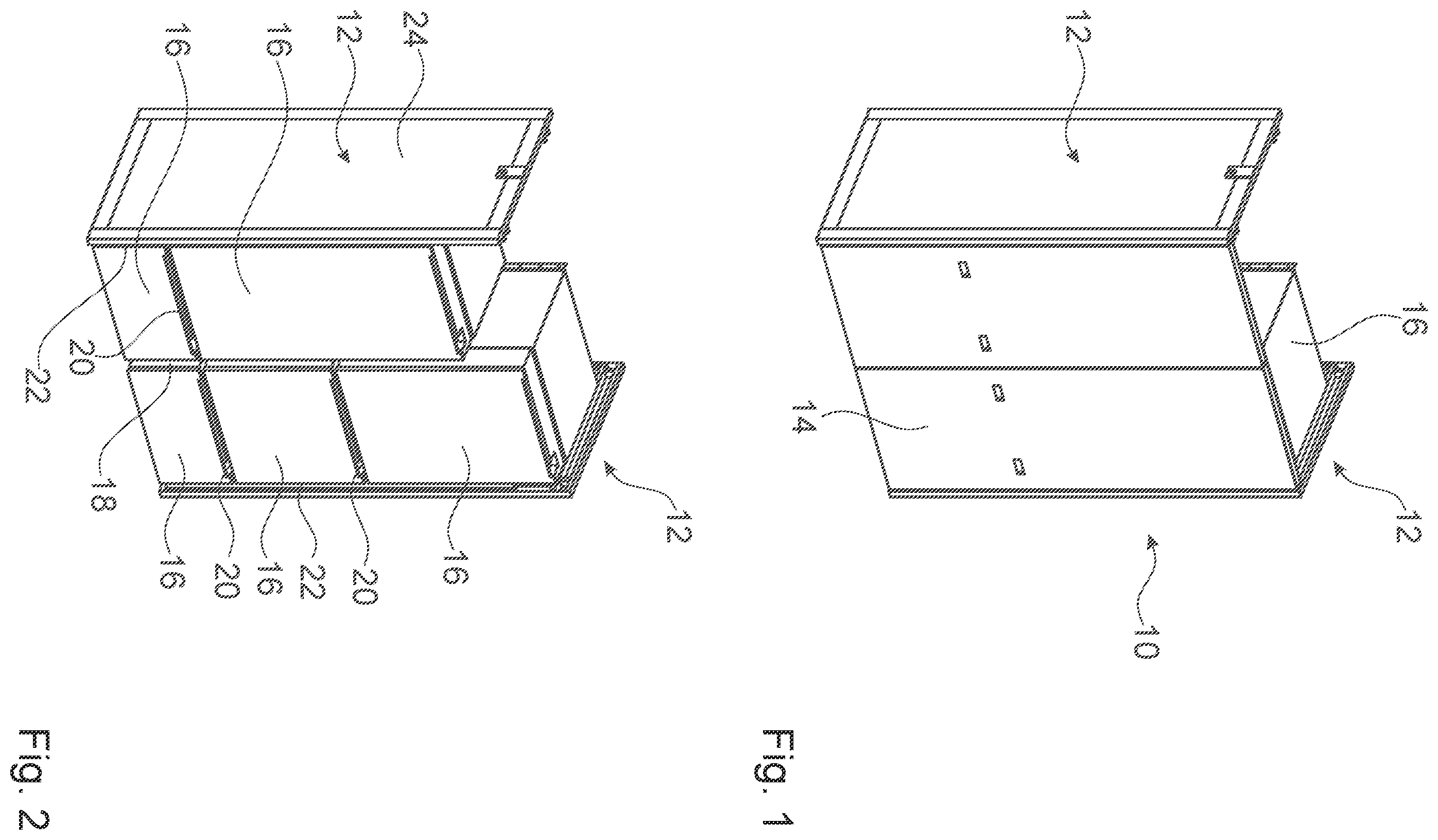 Patent US12480687 Figure 1 – Installation device having power-engineering or building-services modules, and method for removing a module from an installation device of this type