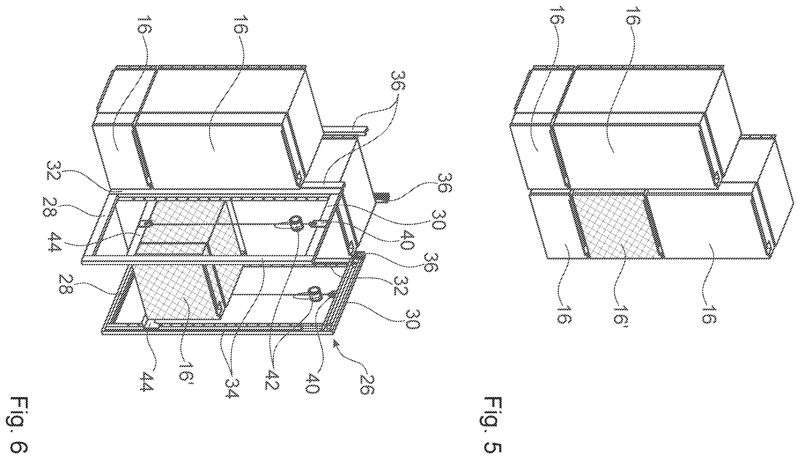 Patent US12480687 Figure 3 – Installation device having power-engineering or building-services modules, and method for removing a module from an installation device of this type