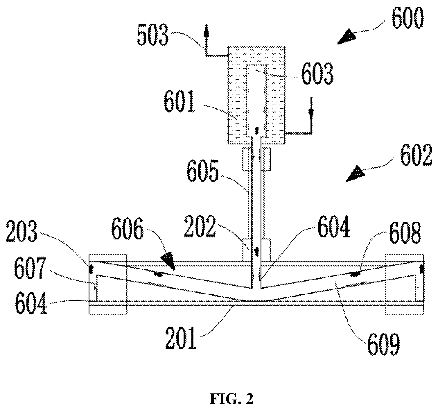 Patent US12480689 Figure 2 – Compound refrigeration system for heat pipe of supergravity centrifuge