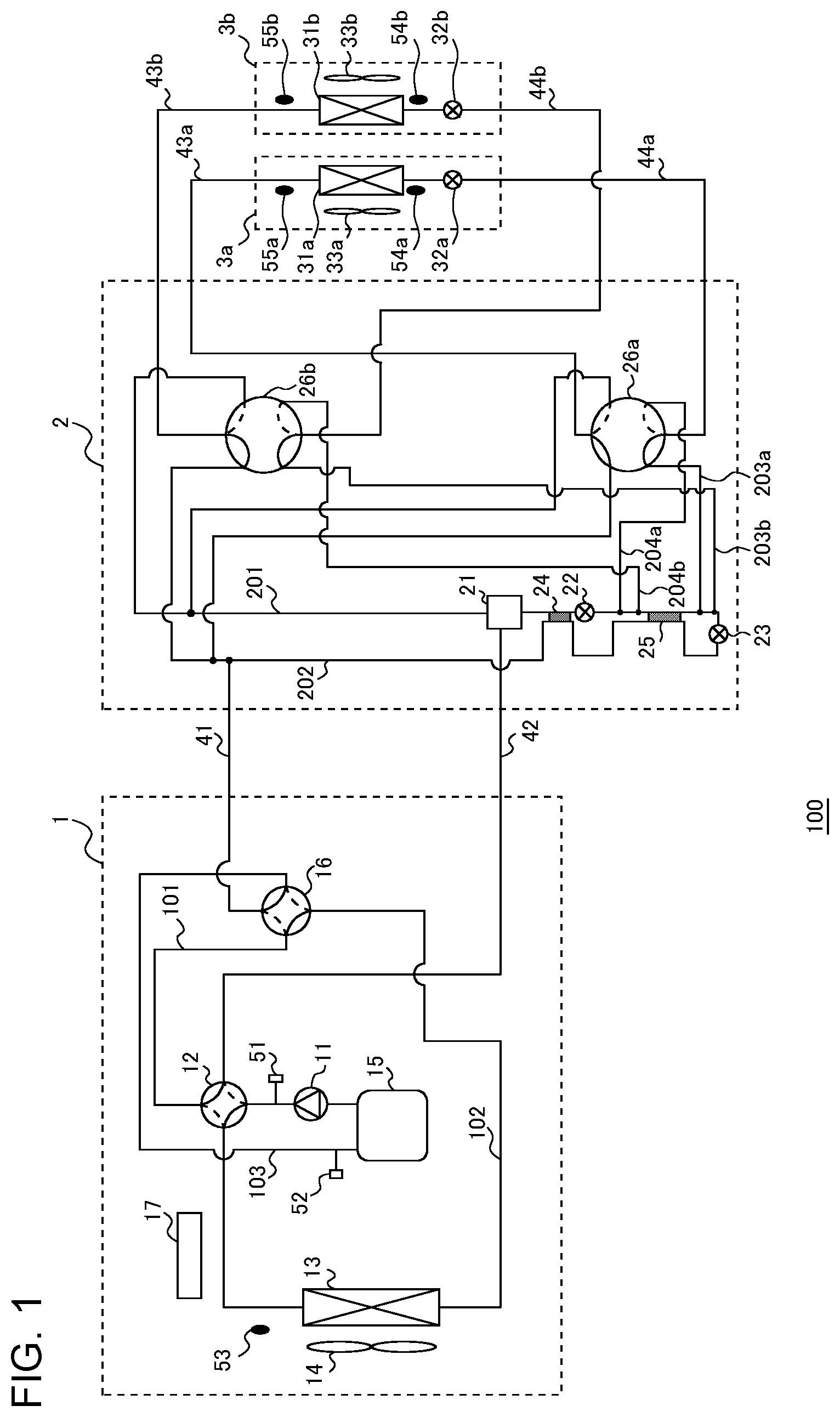 Patent US12480696 Figure 1 – Refrigeration cycle apparatus
