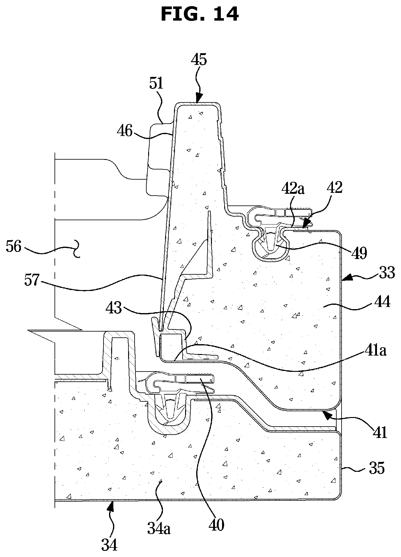 Patent US12480704 Figure 14 – Refrigerator