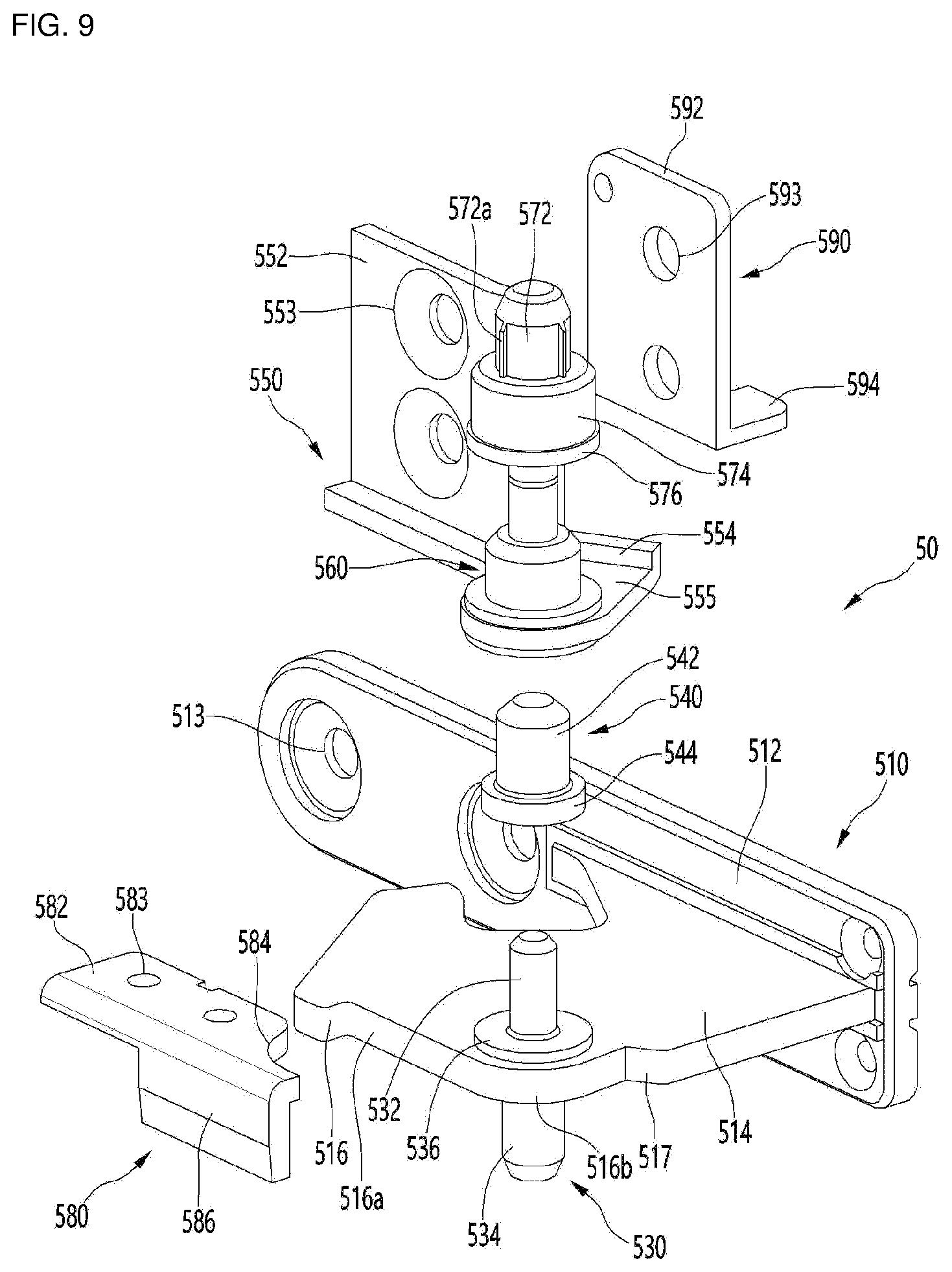 Patent US12480705 Figure 9 – Refrigerator