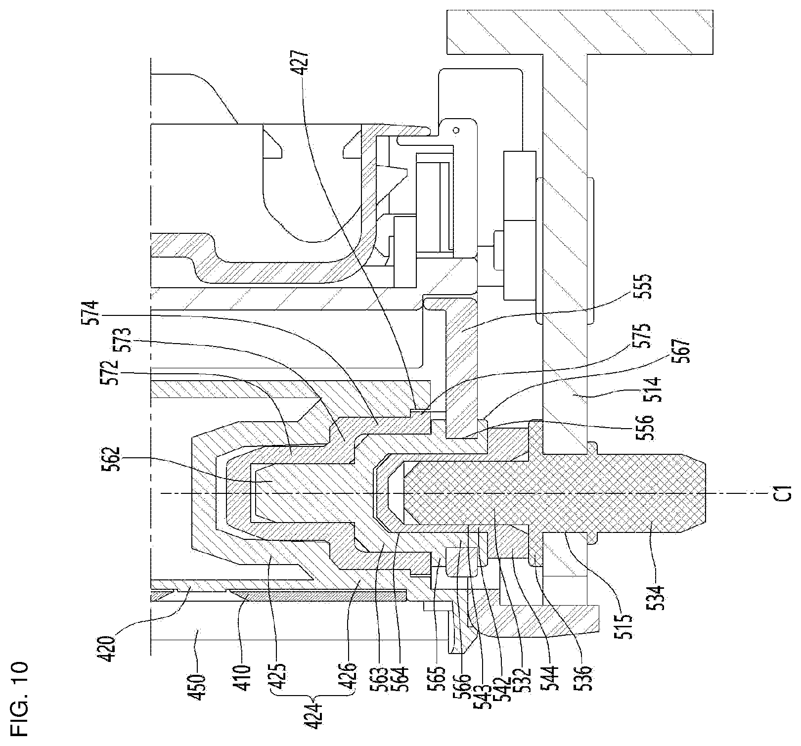 Patent US12480705 Figure 10 – Refrigerator