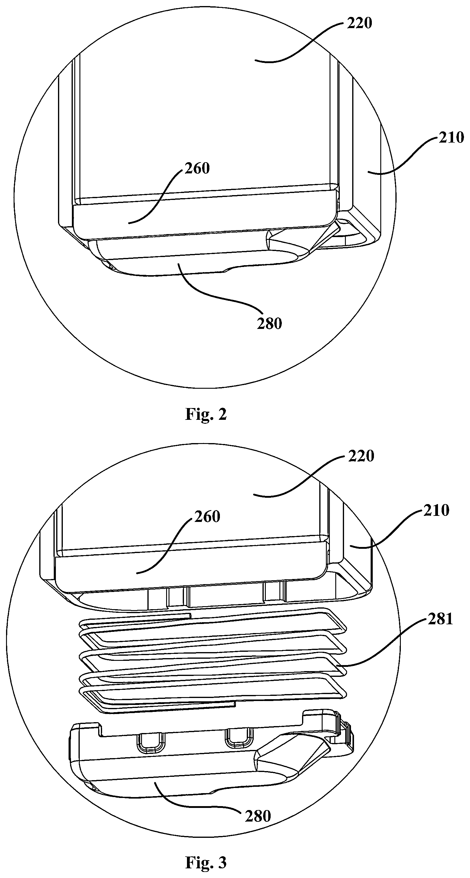 Patent US12480707 Figure 2 – Vertical beam assembly for refrigerator door and refrigerator