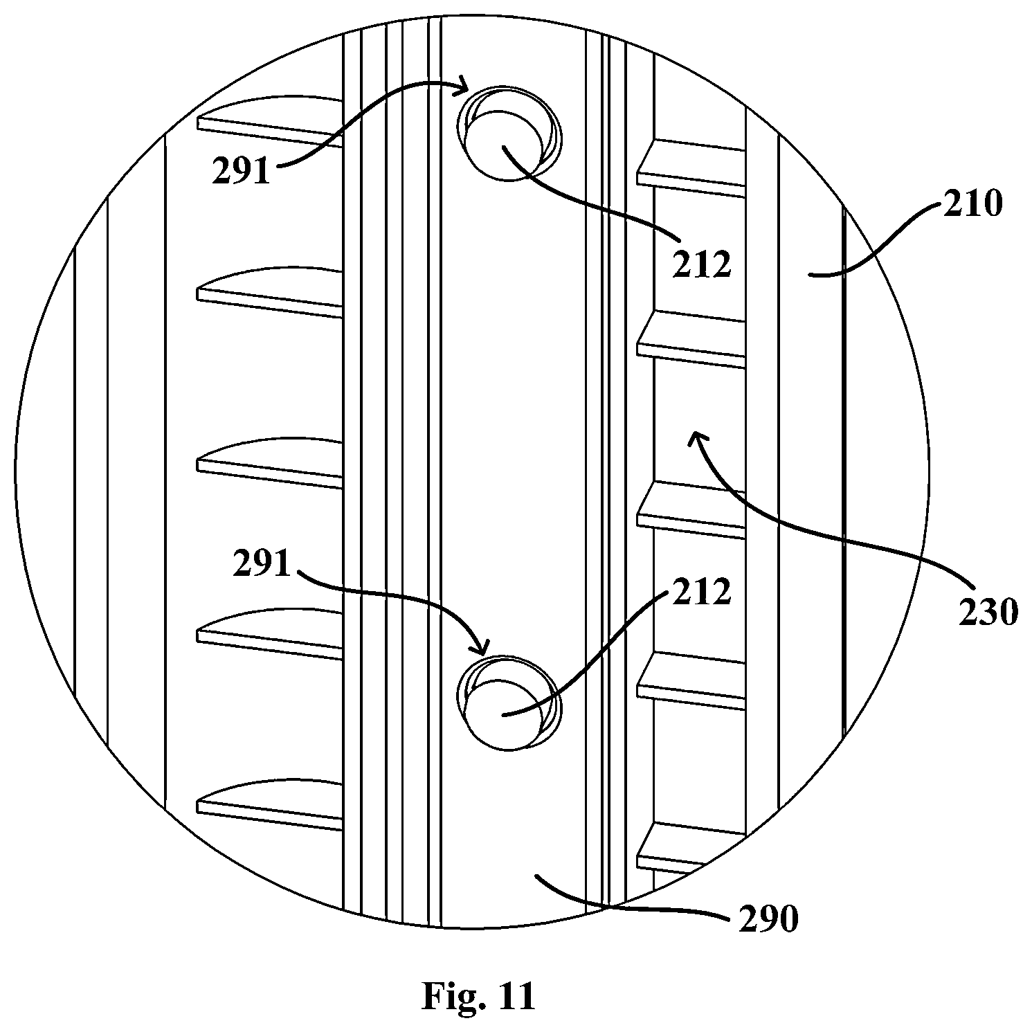 Patent US12480707 Figure 8 – Vertical beam assembly for refrigerator door and refrigerator