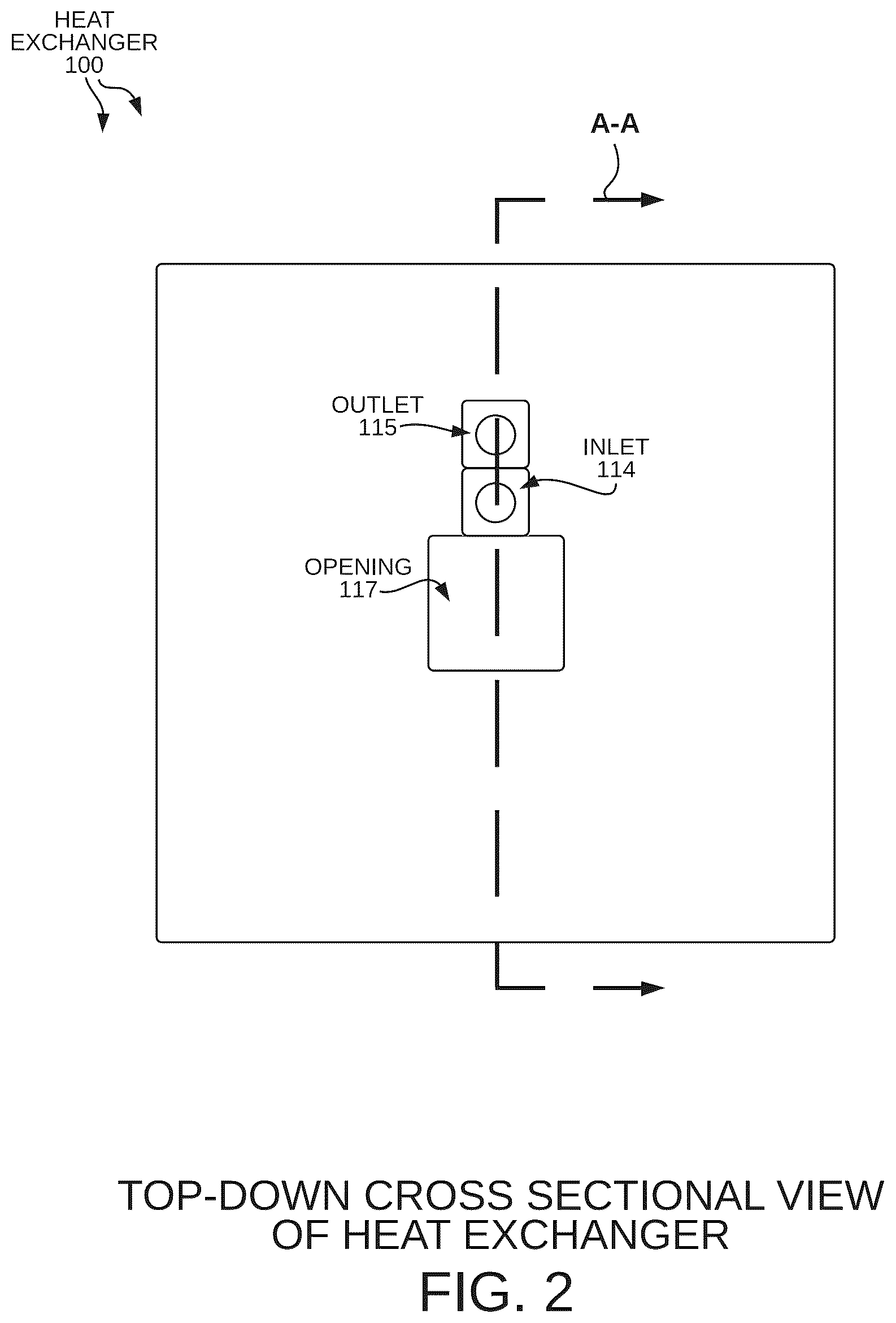 Patent US12480714 Figure 2 – Heat exchanging channel forming an internal cavity that stores cryogenic material