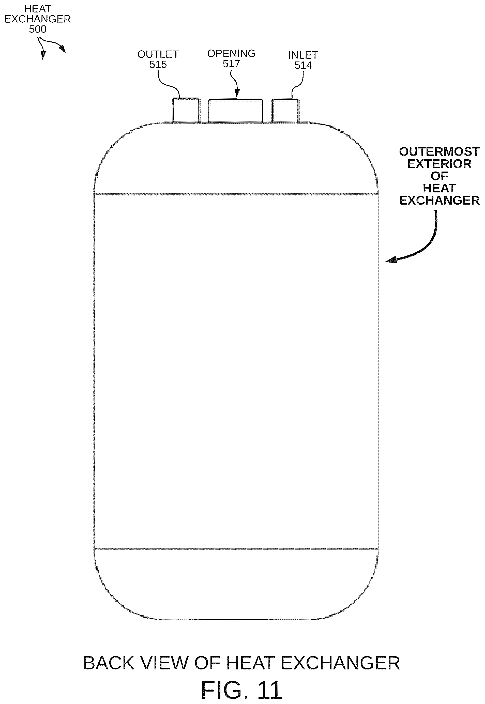 Patent US12480714 Figure 11 – Heat exchanging channel forming an internal cavity that stores cryogenic material