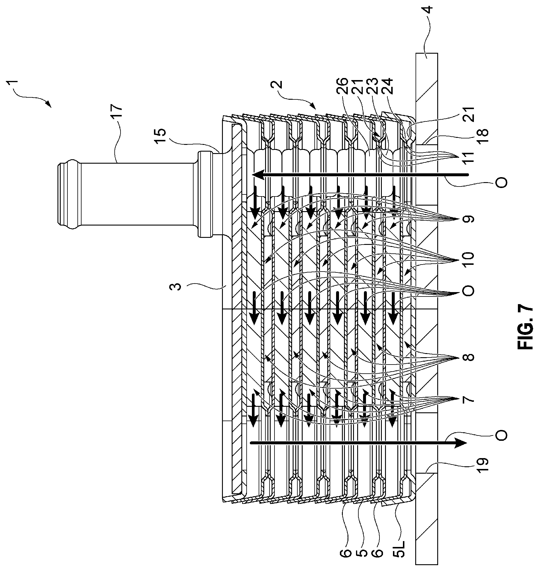 Patent US12480715 Figure 7 – Heat exchanger