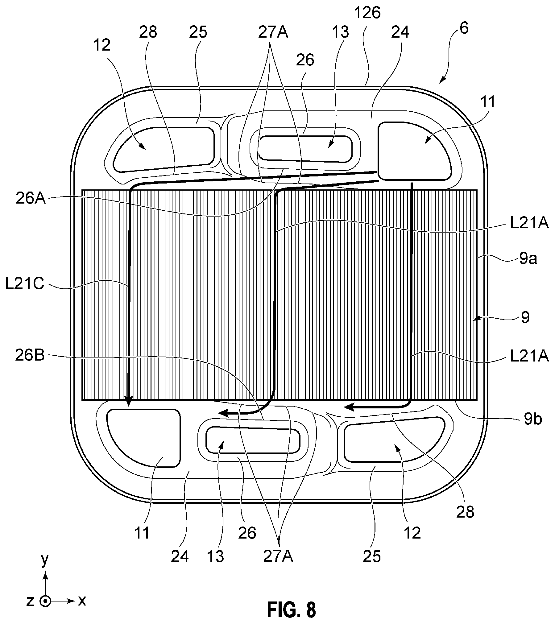 Patent US12480715 Figure 8 – Heat exchanger