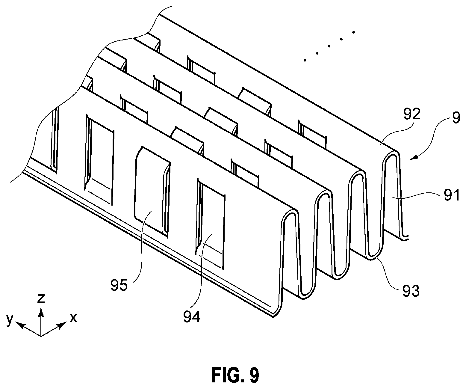 Patent US12480715 Figure 9 – Heat exchanger