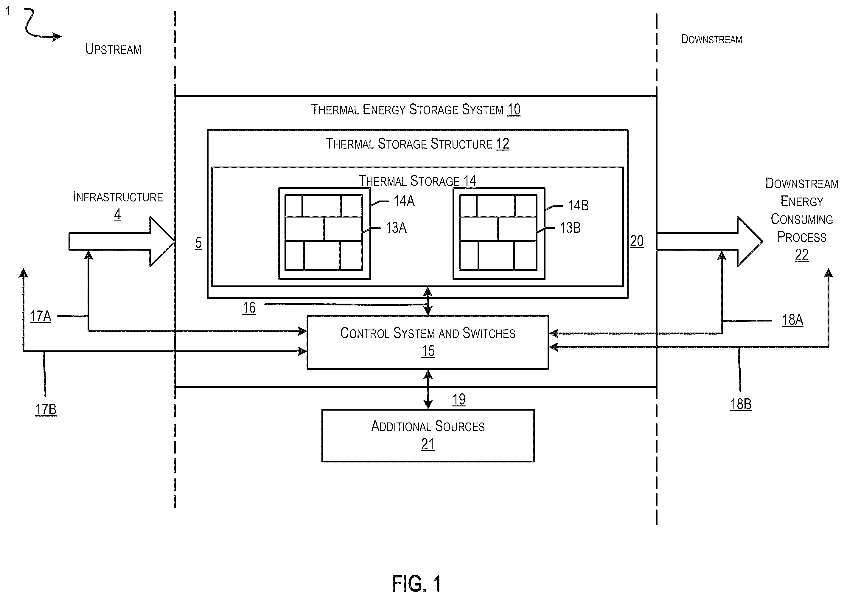 Patent US12480719 — Thermal energy storage system for simple and combined cycle power generation — Figure 1