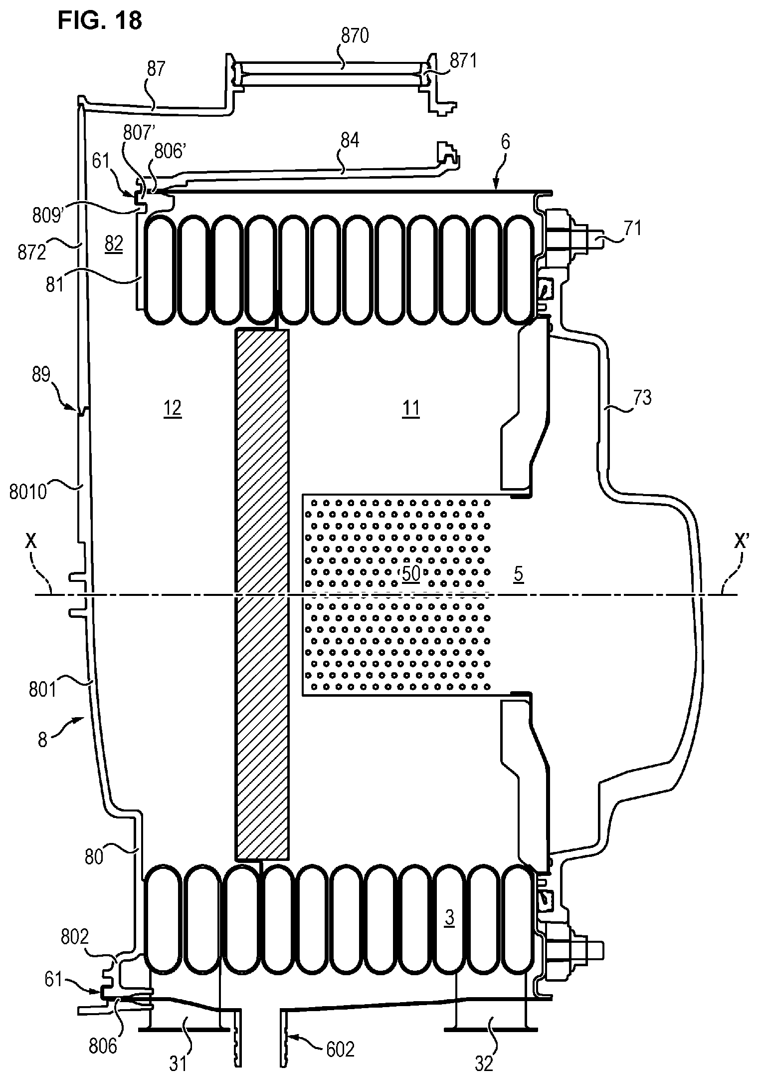 Patent US12480724 Figure 12 – Condensation heat exchanger