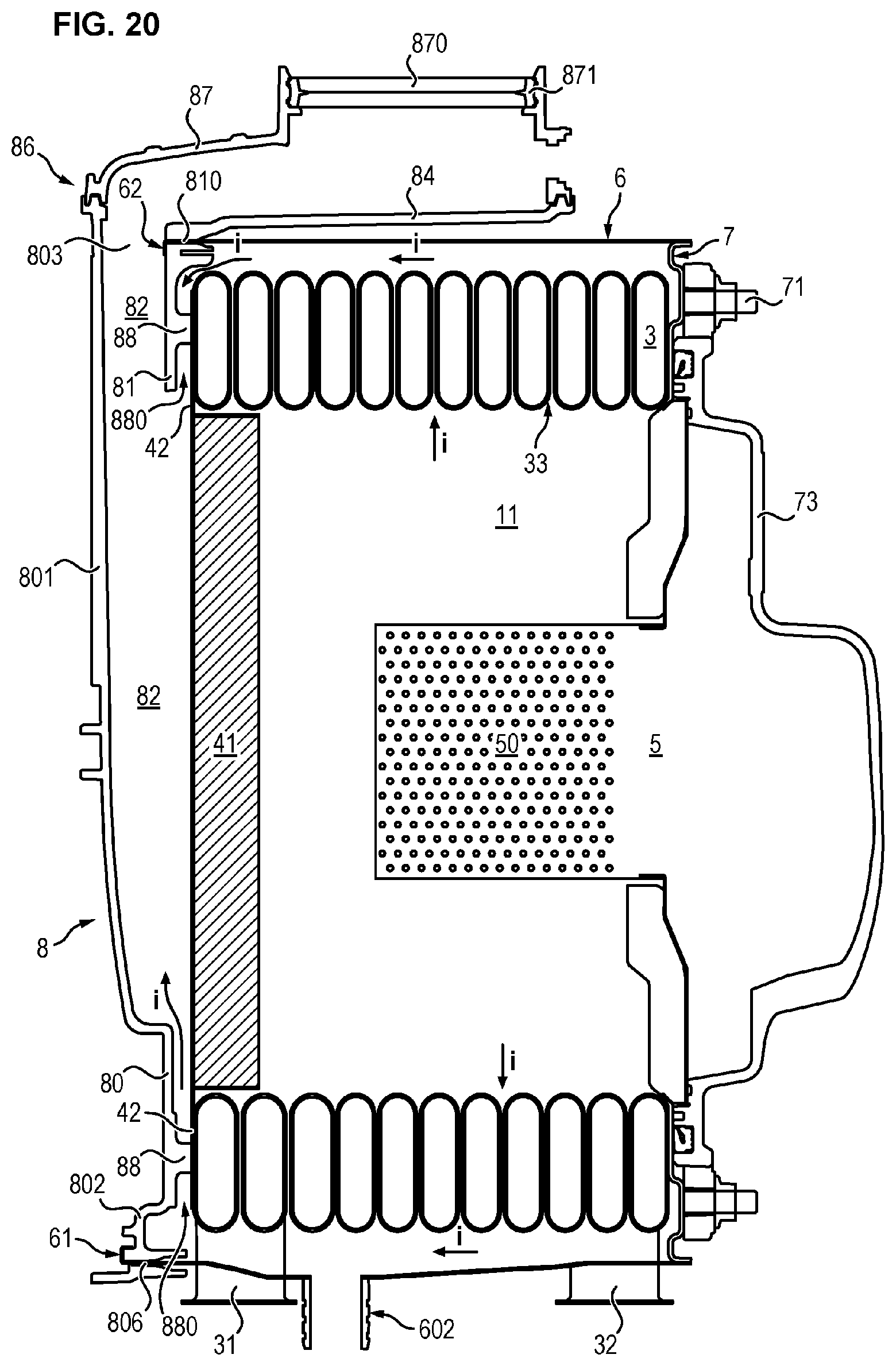 Patent US12480724 Figure 14 – Condensation heat exchanger