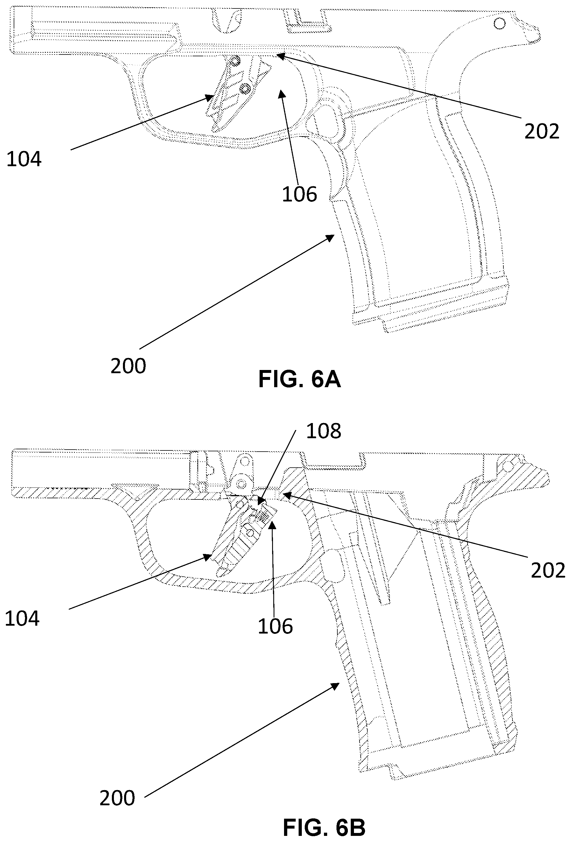 Patent US12480728 Figure 6 – Firearm trigger with safety blade