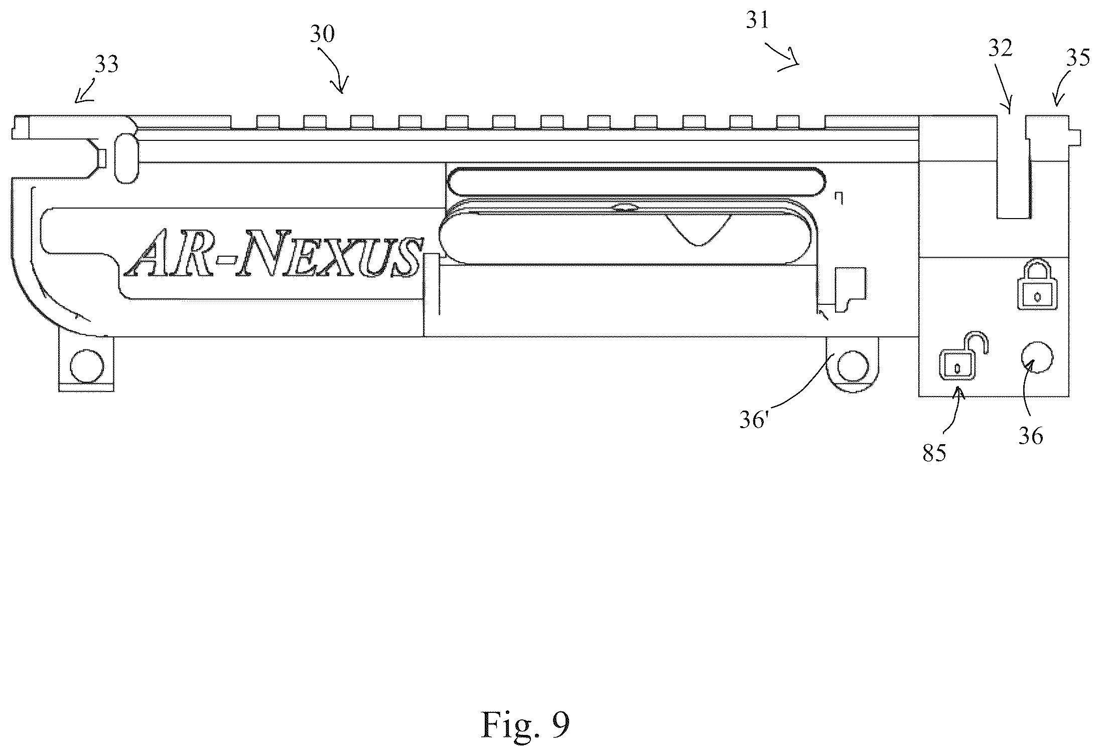 Patent US12480729 Figure 9 – Firearms, systems, and methods for quick connection of a barrel to a firearm
