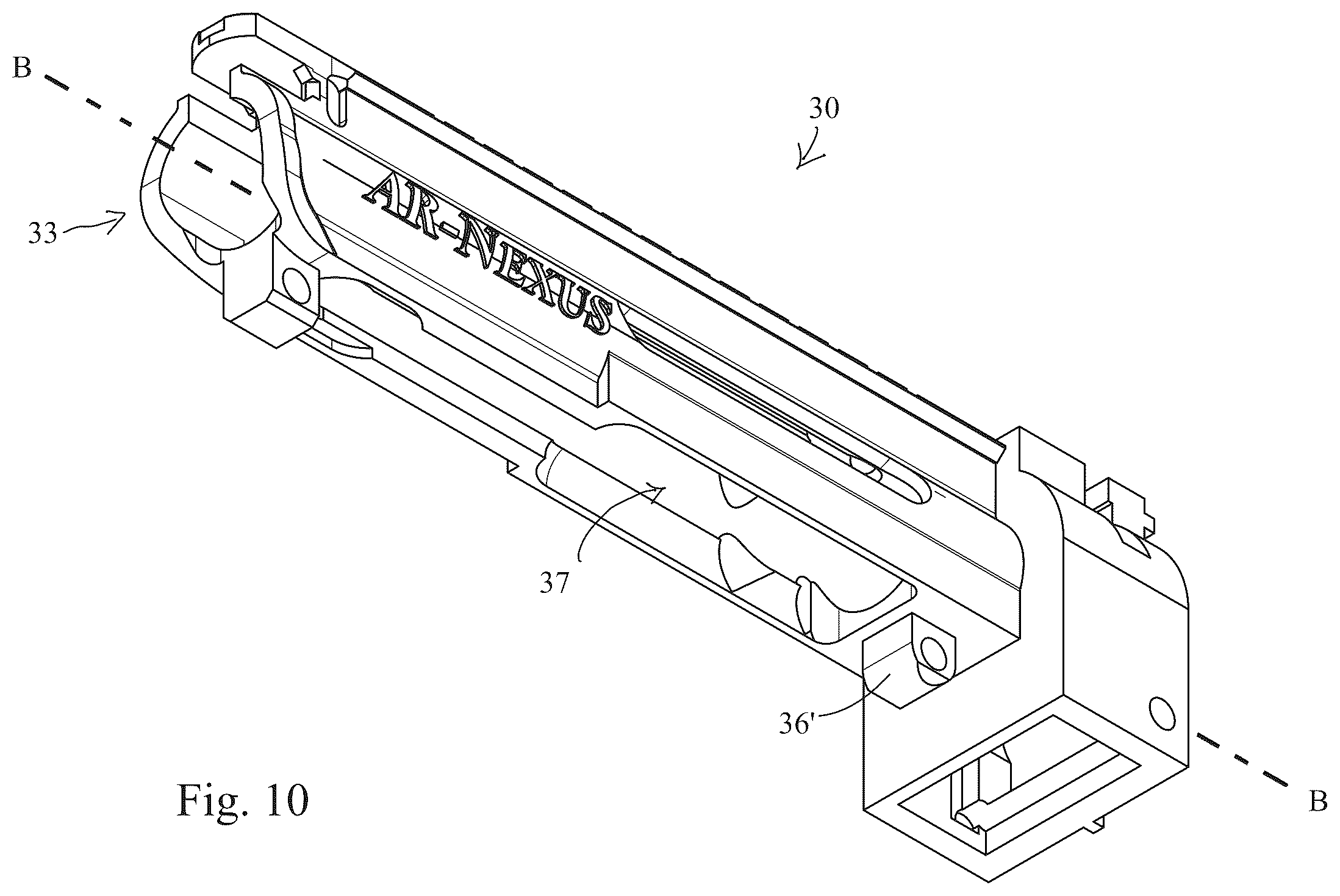 Patent US12480729 Figure 10 – Firearms, systems, and methods for quick connection of a barrel to a firearm