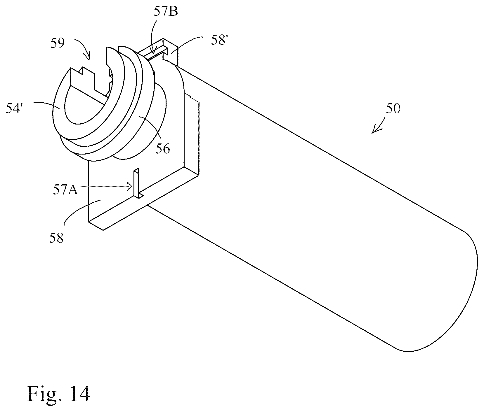 Patent US12480729 Figure 14 – Firearms, systems, and methods for quick connection of a barrel to a firearm
